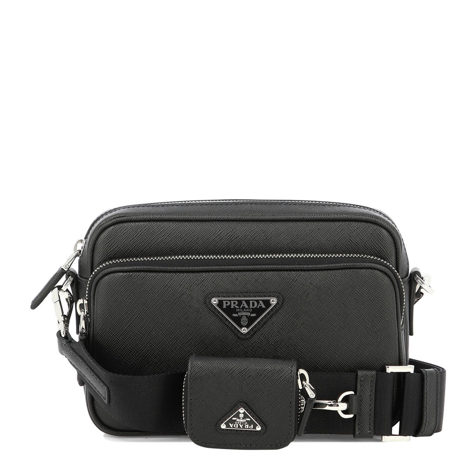 Black Leather Crossbody Bag