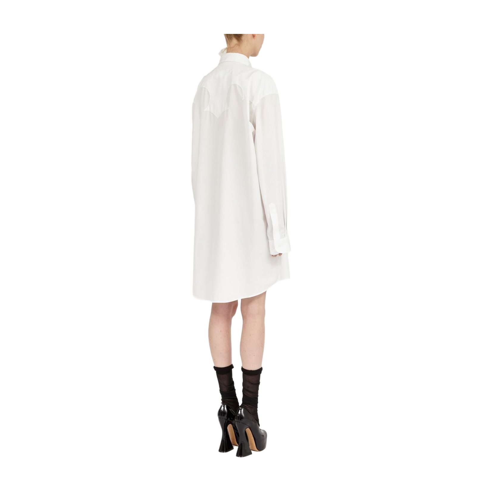 White Cotton Poplin Shirt