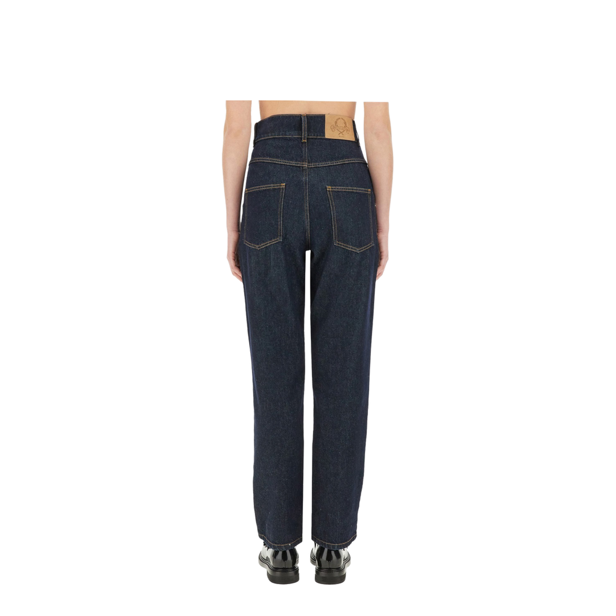 "LAUREL CROWN PATCH" DENIM PANTS