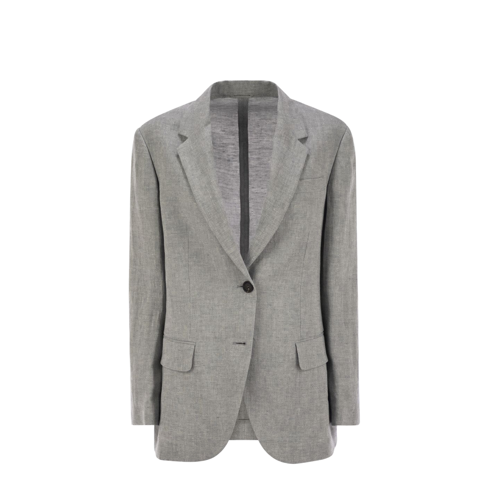 Sparkling Linen Canvas Jacket With Jewellery