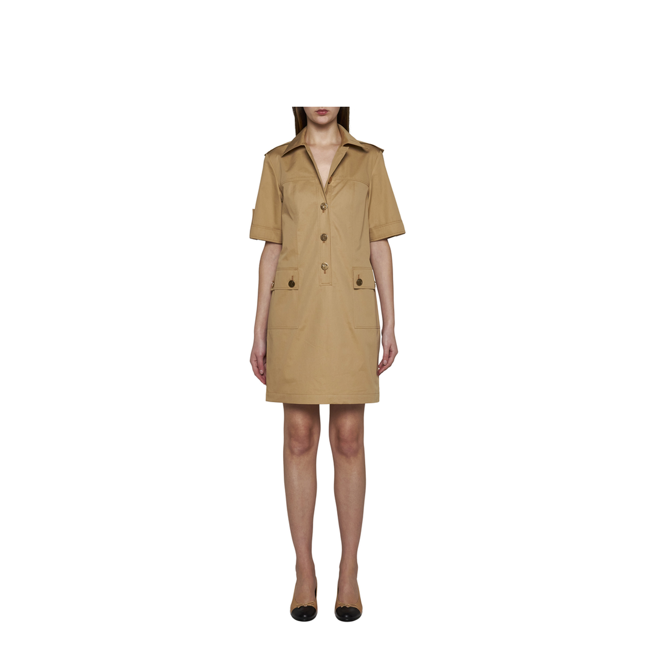 Cotton Camp Dress - Beige