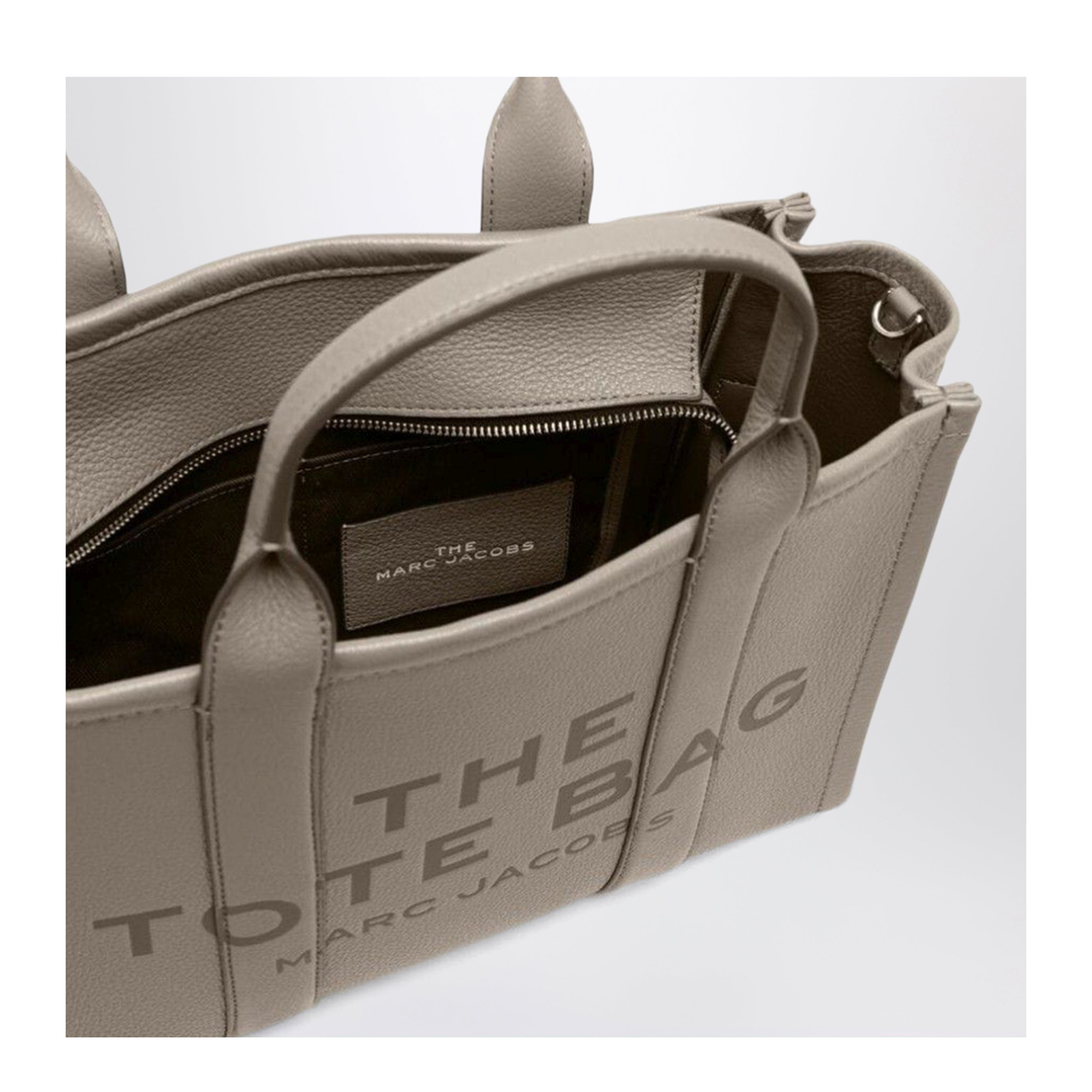 MAYFEYR - Marc Jacobs - The Medium Tote Bag Cement In Leather - H004L01PF21LE055