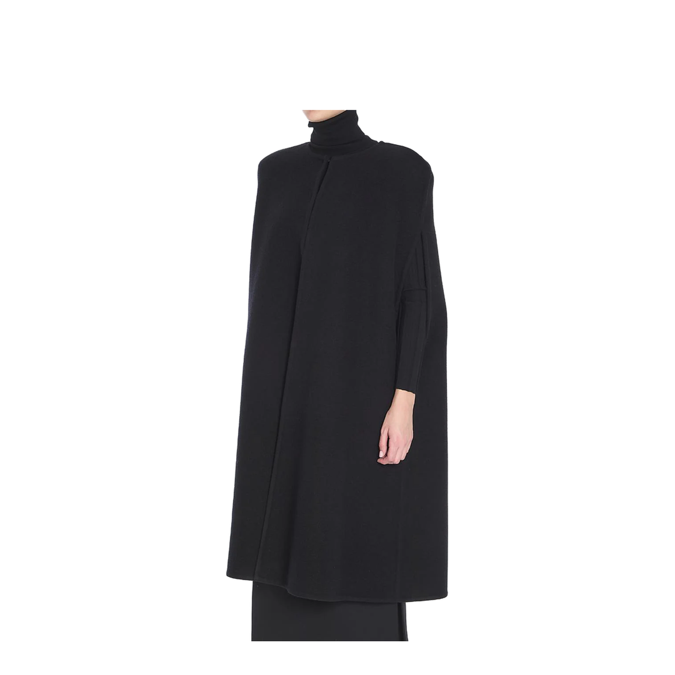 Fluffy Cashmere Blend Cape