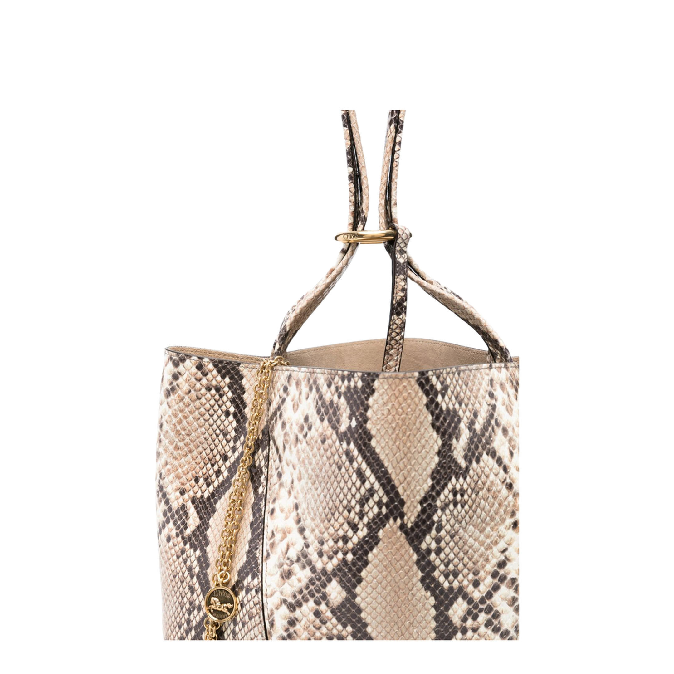 Spin Medium Goatskin Tote Bag - Sooty Brown