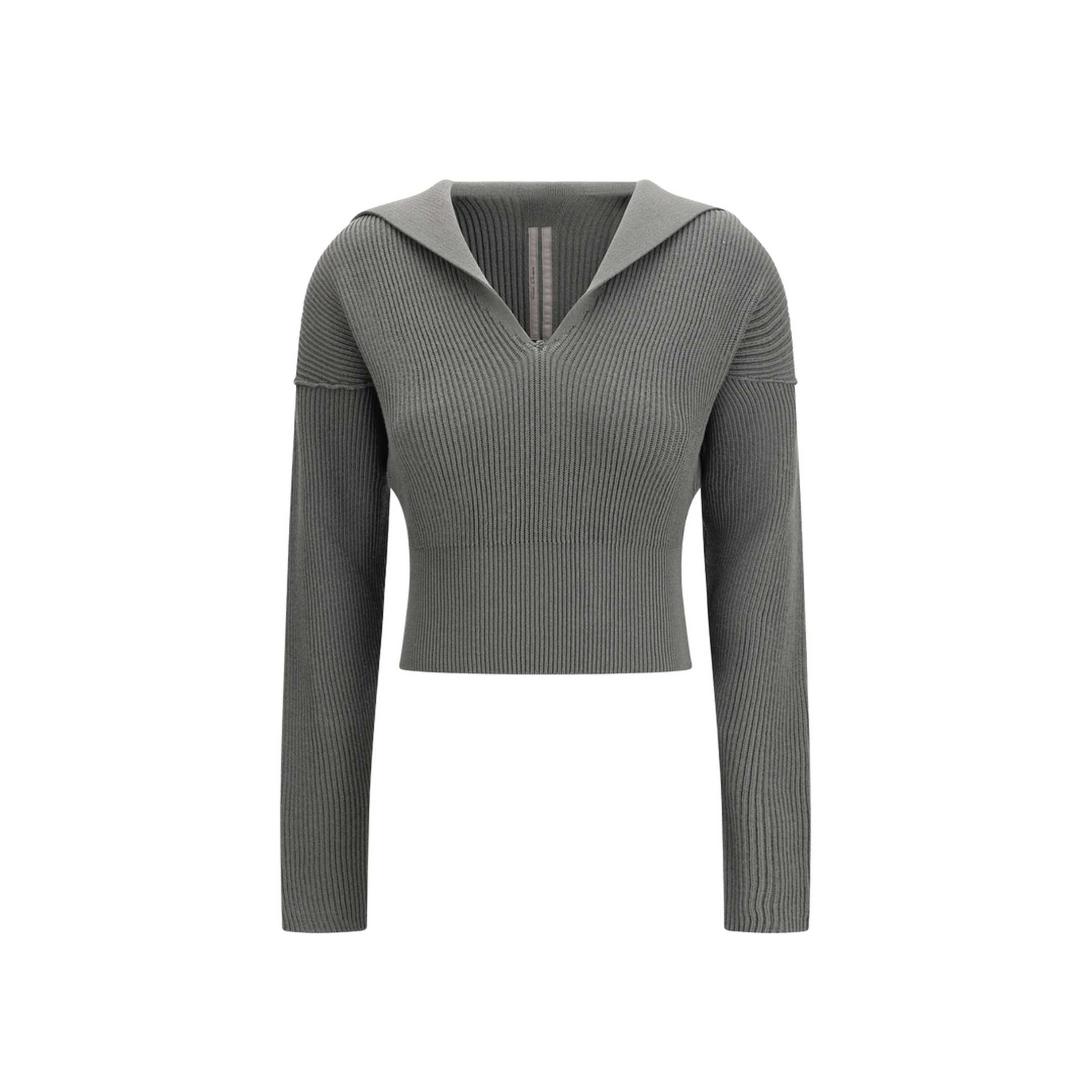 MAYFEYR - Rick Owens - Euca Virgin Wool Sweater With V Neck - RP01F6634