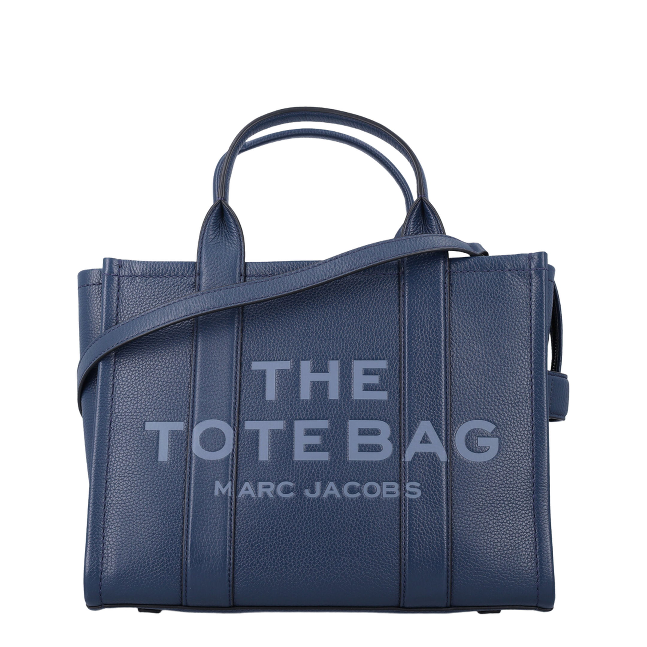 The Leather Medium Calfskin Tote Bag - Blue Sea
