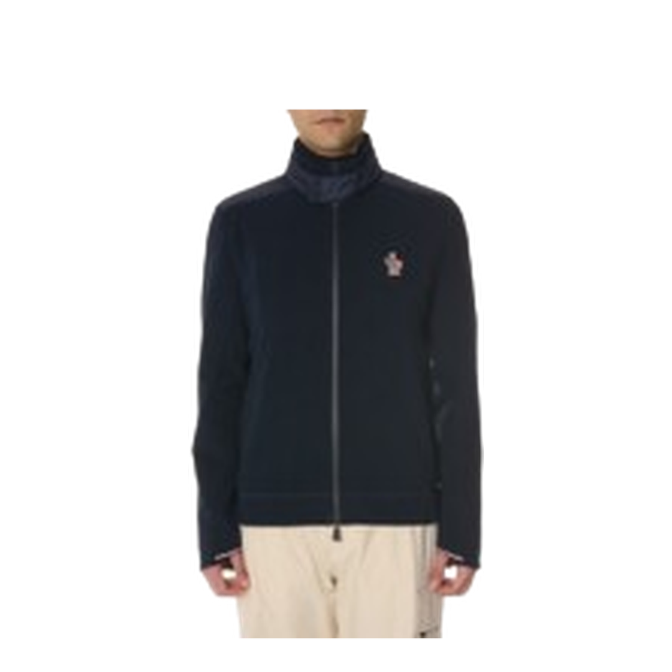 Zip-Up Sweatshirt Fleece Black