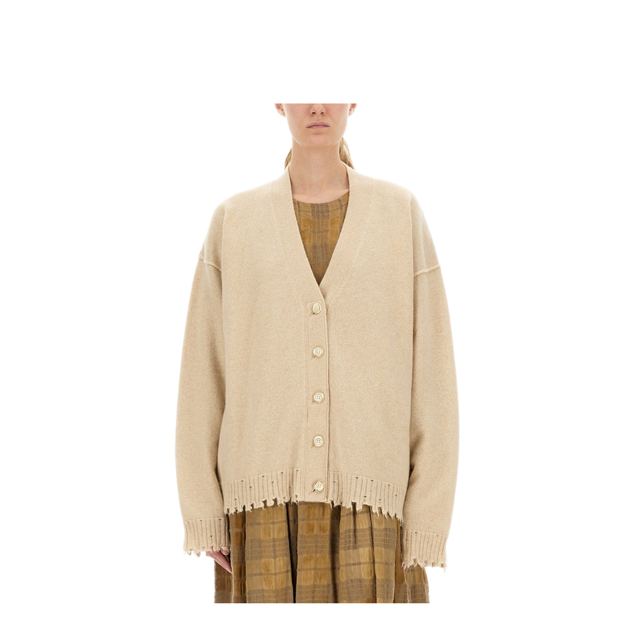 MAYFEYR - Uma Wang - Cashmere Cardigan With Buttons - UK7156UW200