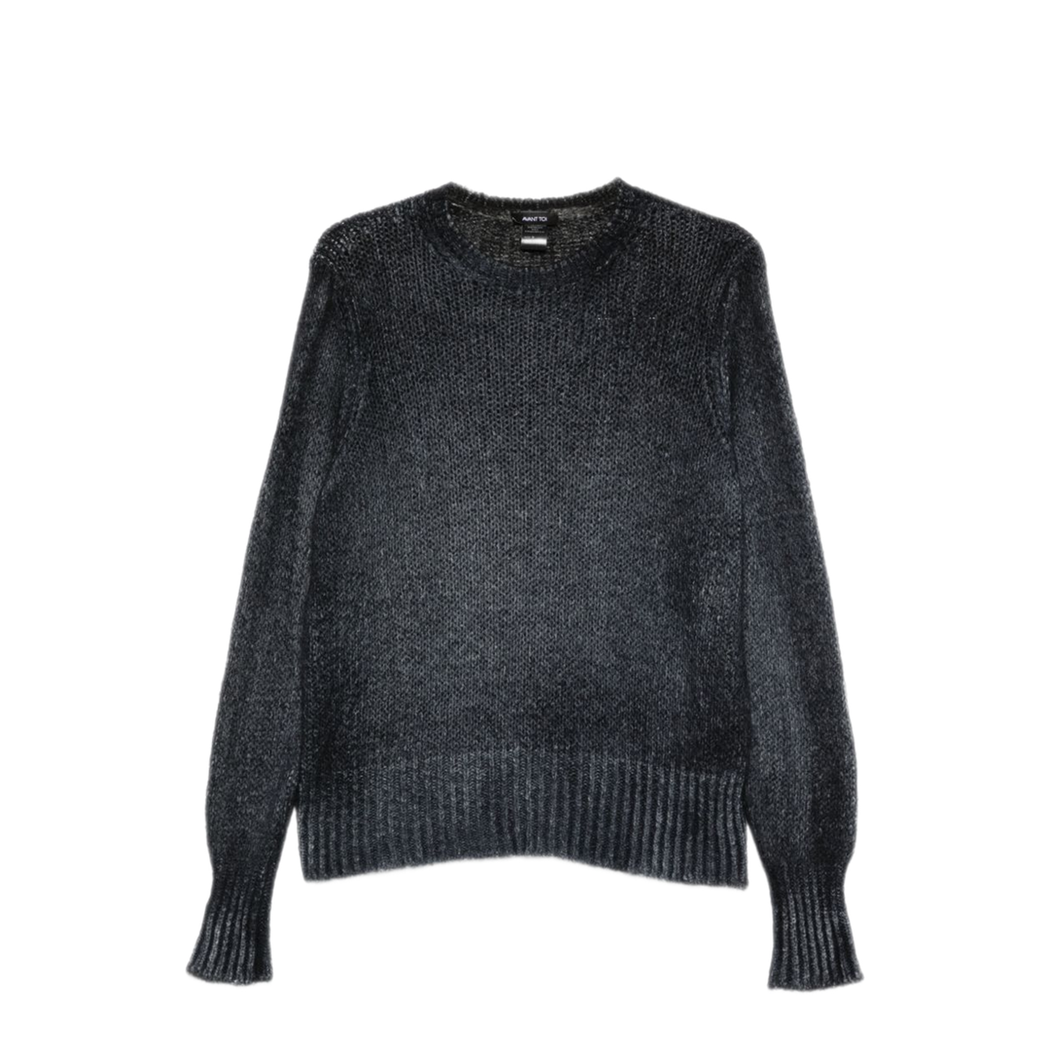 MAYFEYR - Avant Toi - Navy Open Knit Texture Sweater - 226WD1471CSGV-HV00151