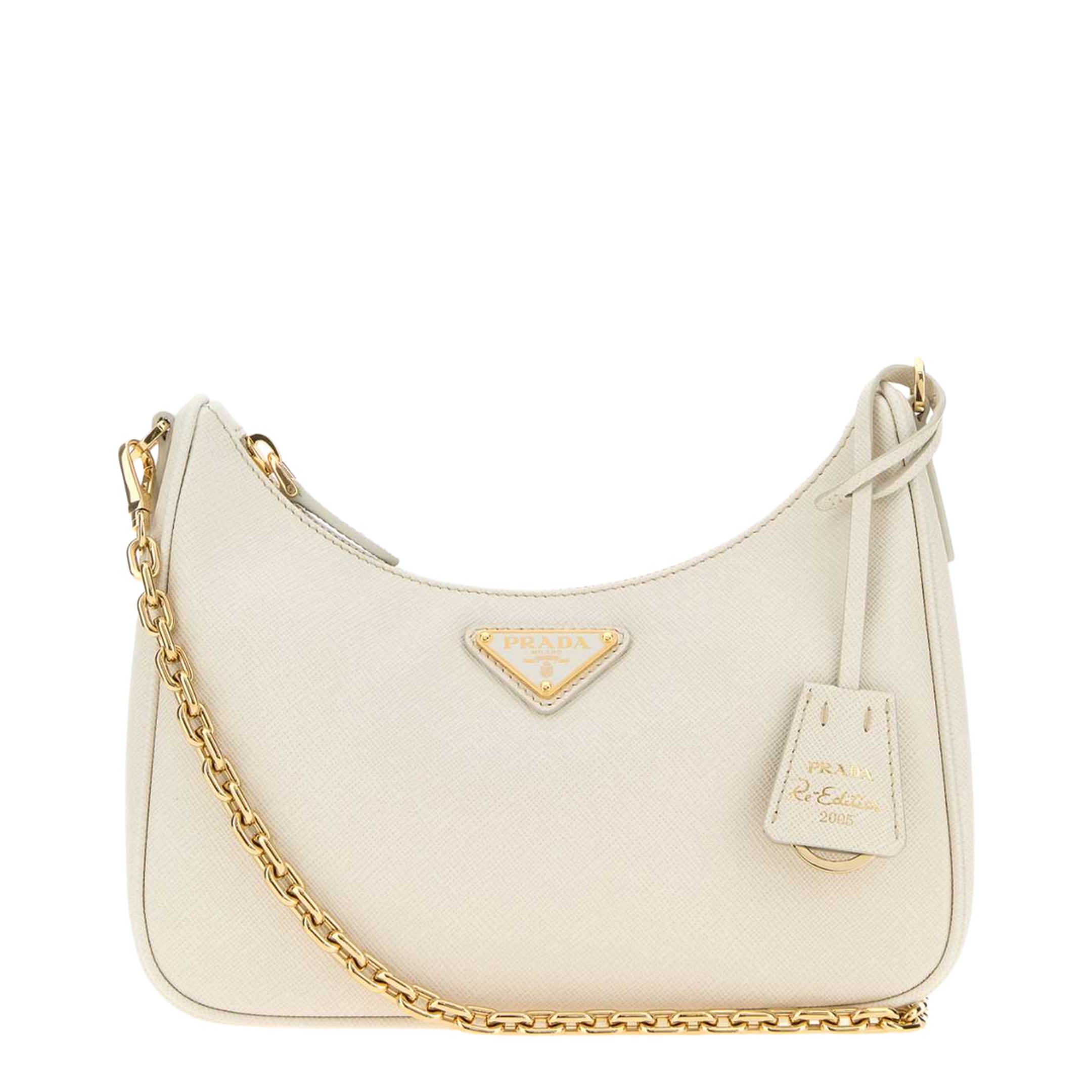 MAYFEYR - Prada - Ivory Leather Re-Edition 2005 Shoulder Bag - 1BH204VV2PNZVF0CHZ