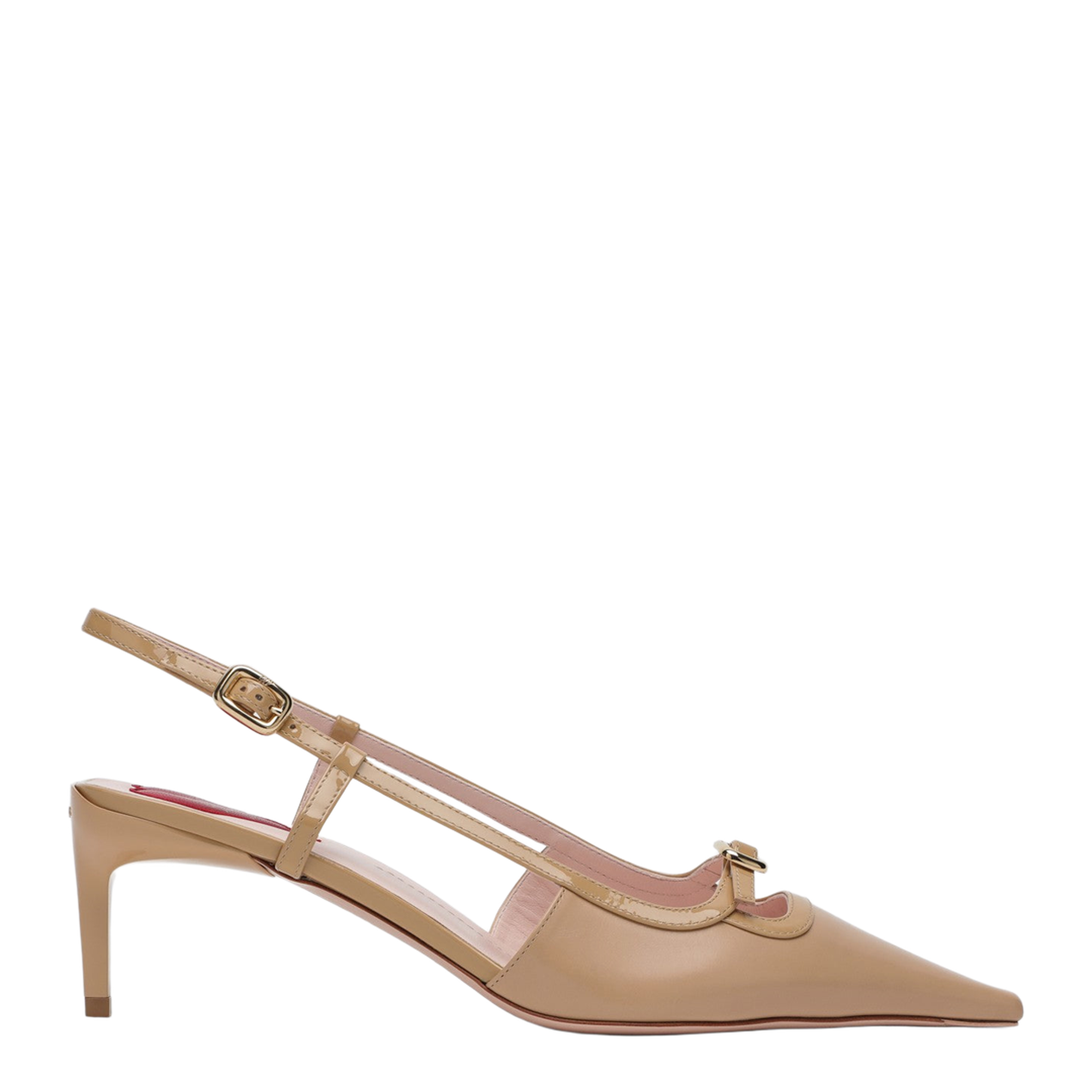 Desert leather décolletés Slingback Viv' Canard