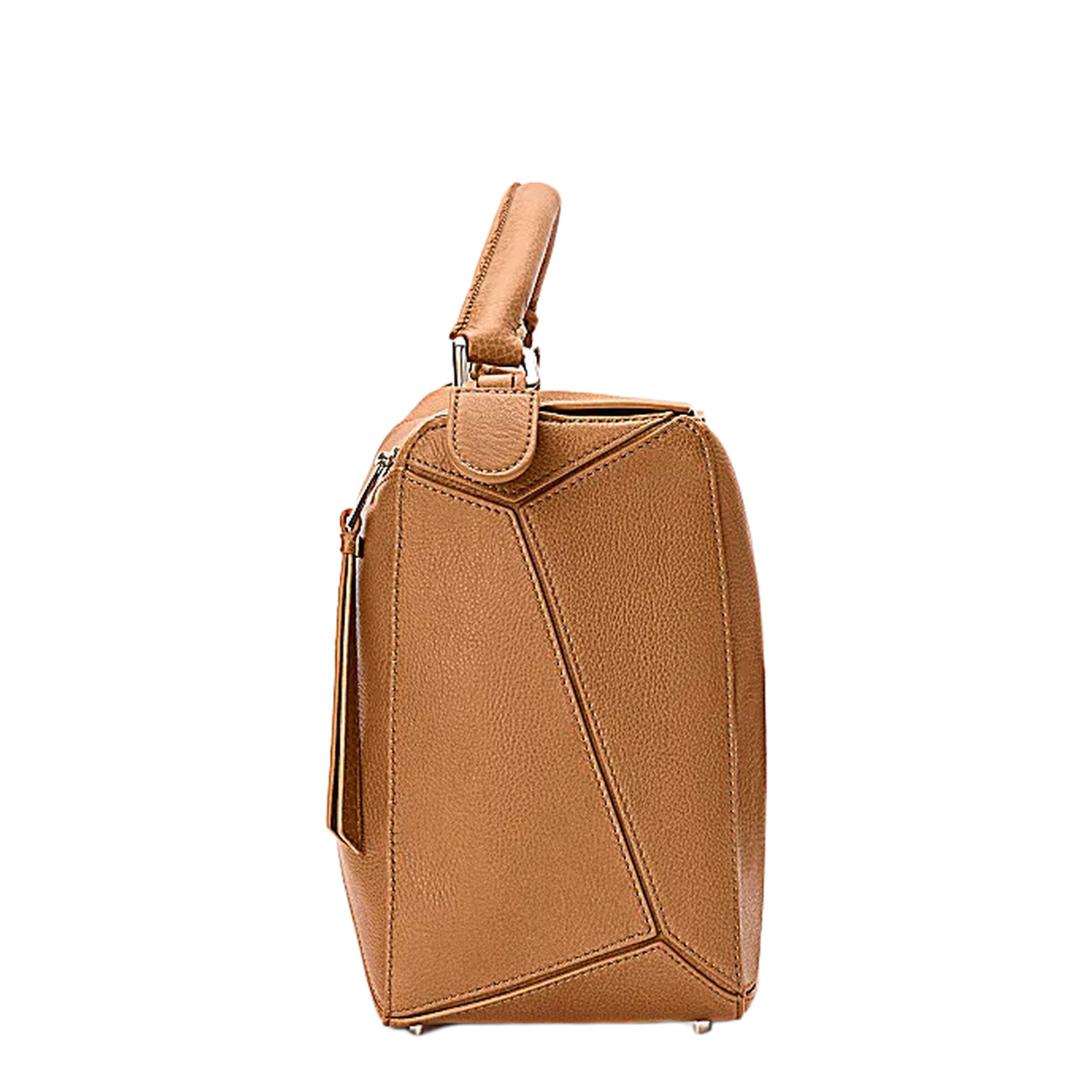 Large Puzzle Bag in Supple Grained Calfskin Brown