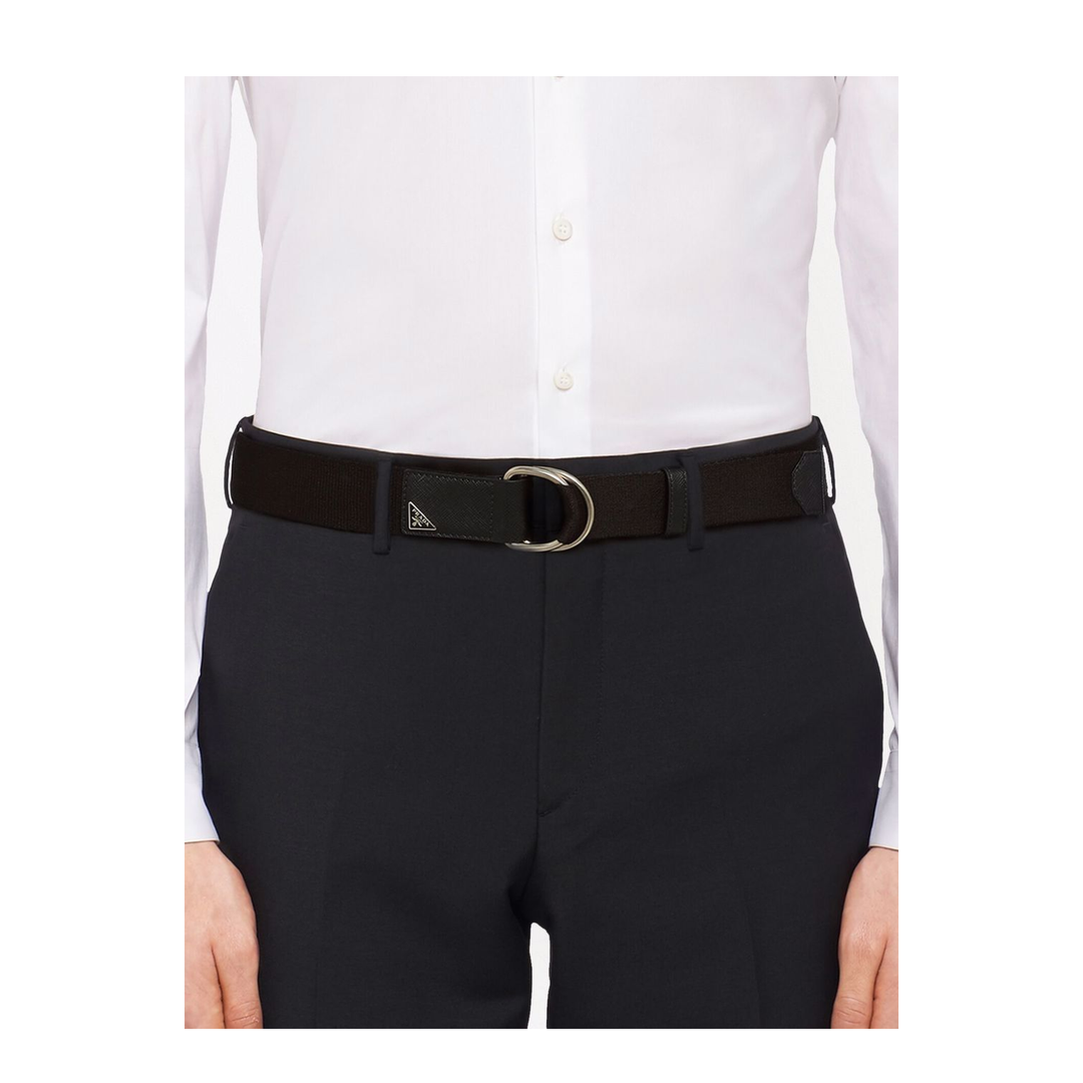 Black Re-Nylon Web Belt