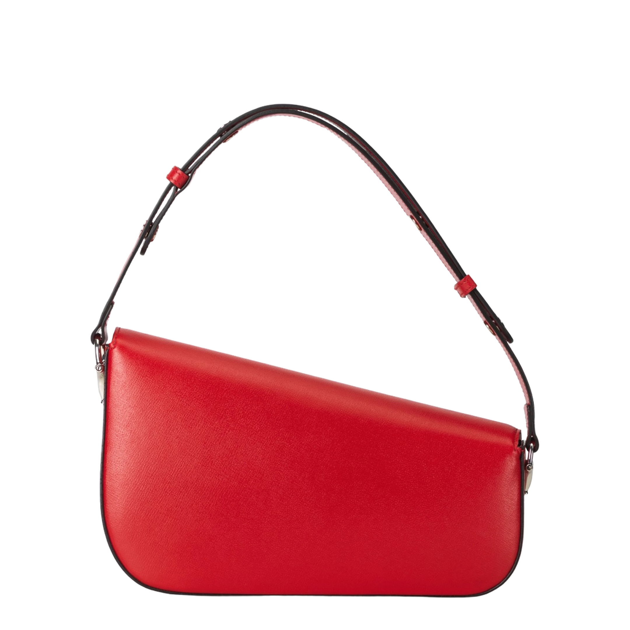 Jackie Leather Hobo Bags - Red
