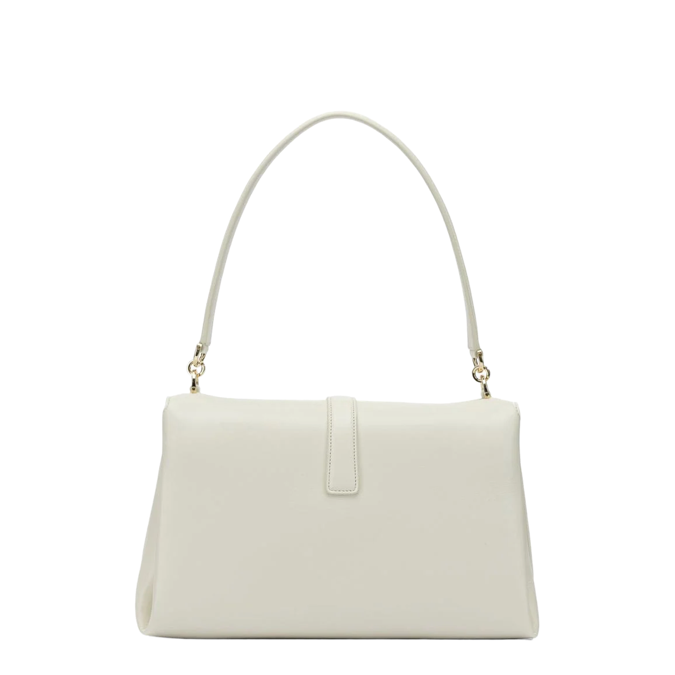 Leather Shoulder Bag White