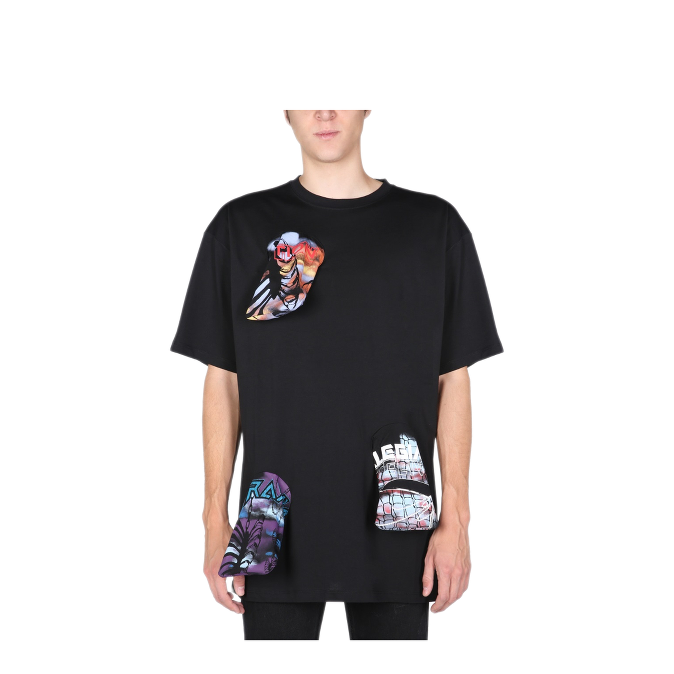 MAYFEYR - RAF SIMONS - Crew Neck T Shirt With Printed Details - 212M130190010099