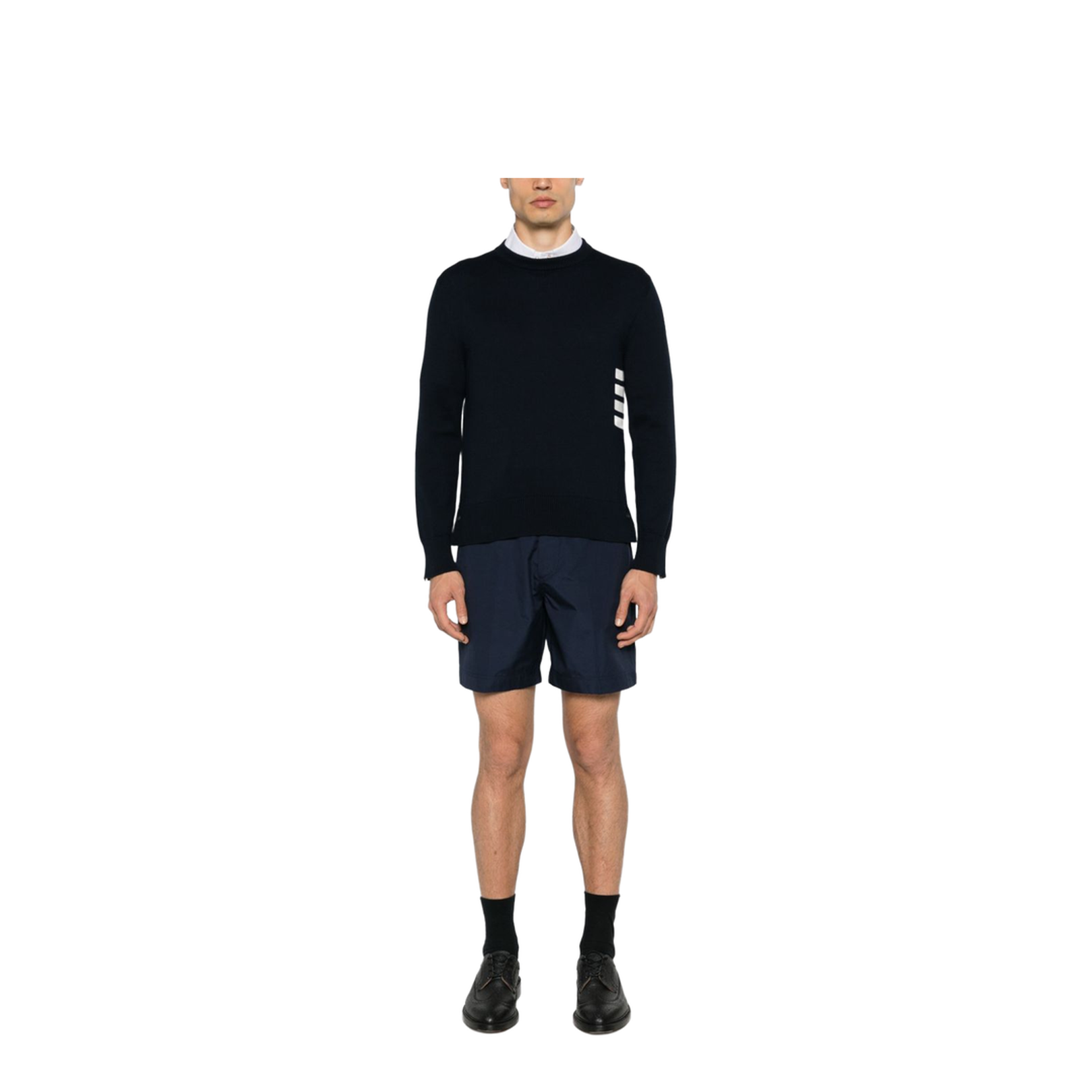 Jersey Stitch Relaxed Crew Neck Knit