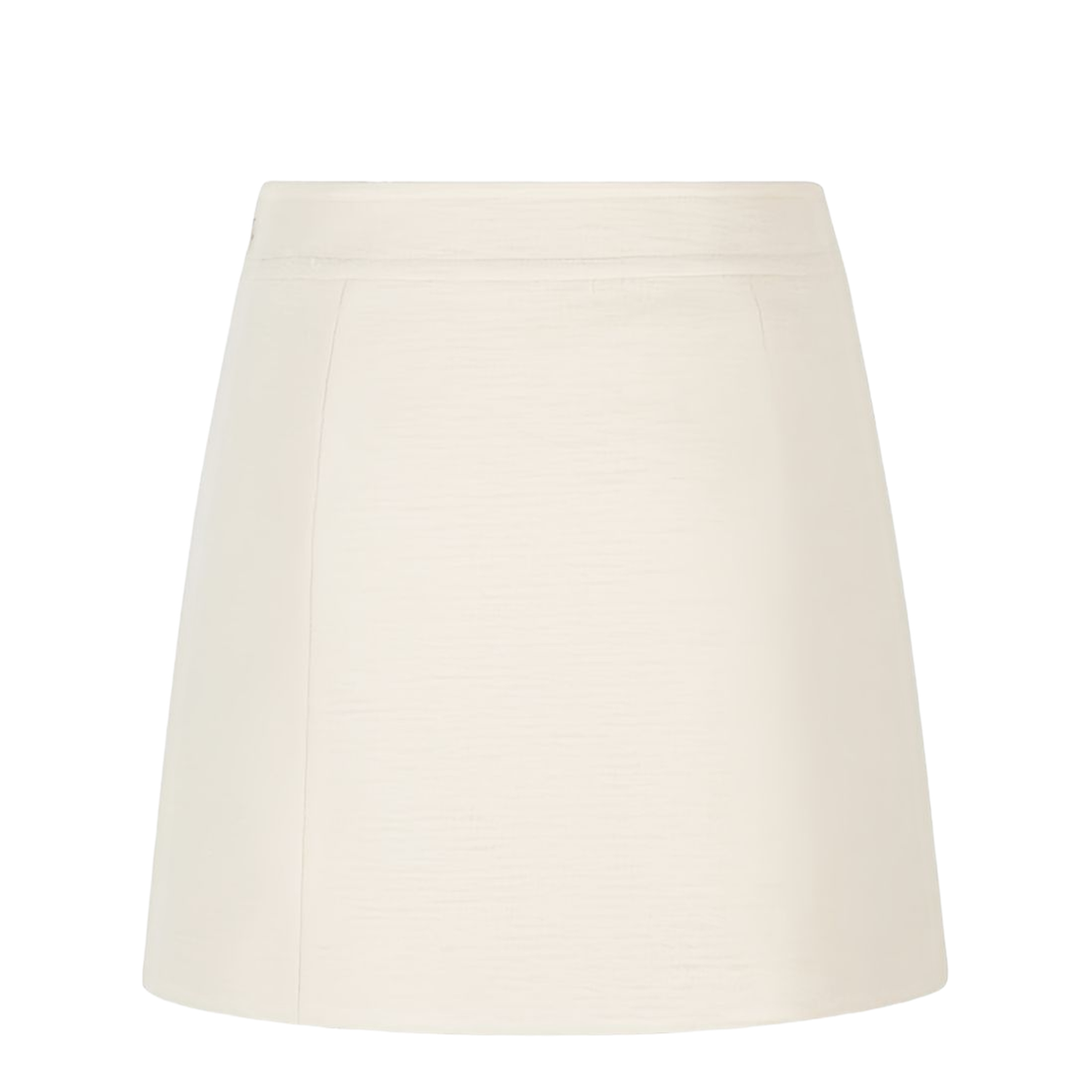 Embroidered Mini Skirt in Bouclette Natté