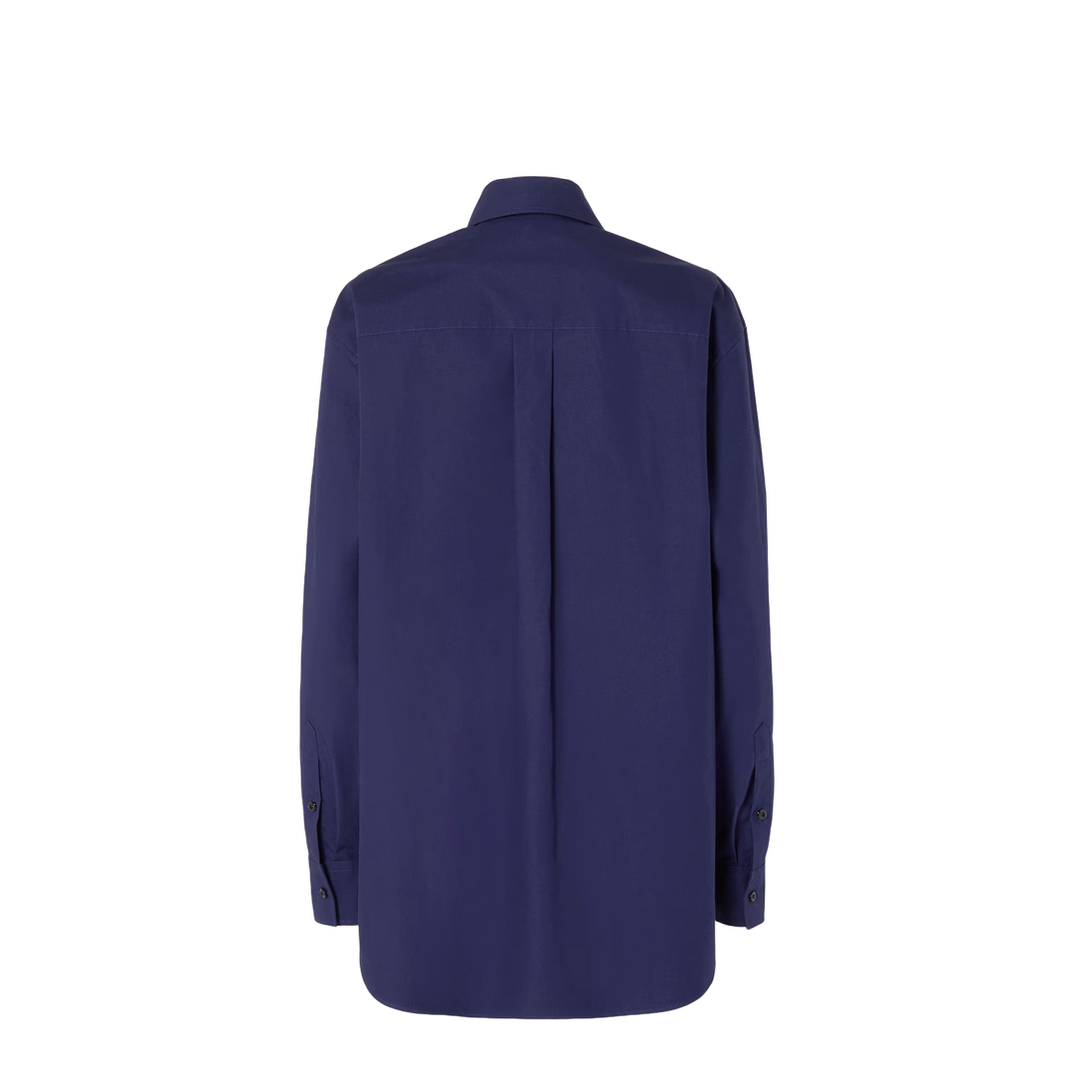 Dark Blue Poplin Shirt