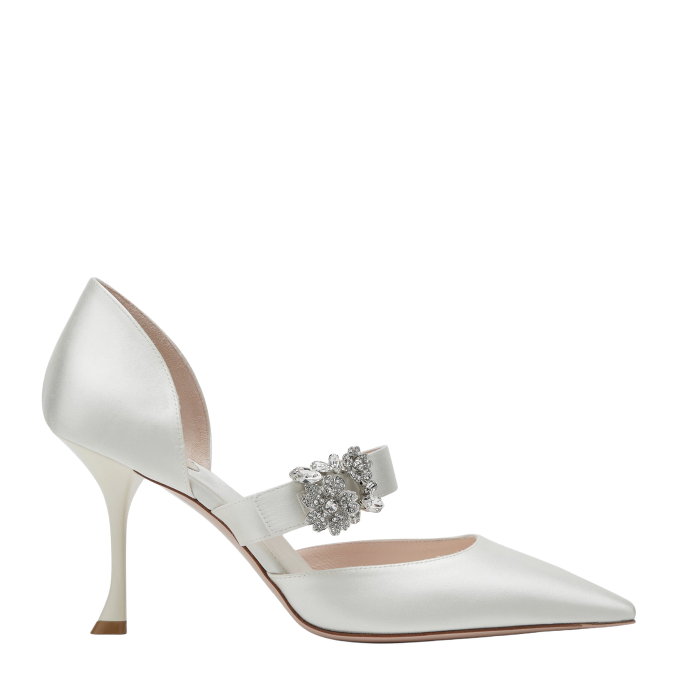 MAYFEYR - Roger Vivier - Mary Jane Dorsay Efflorescence In Light Blue Satin - RVW53044790RS0C001