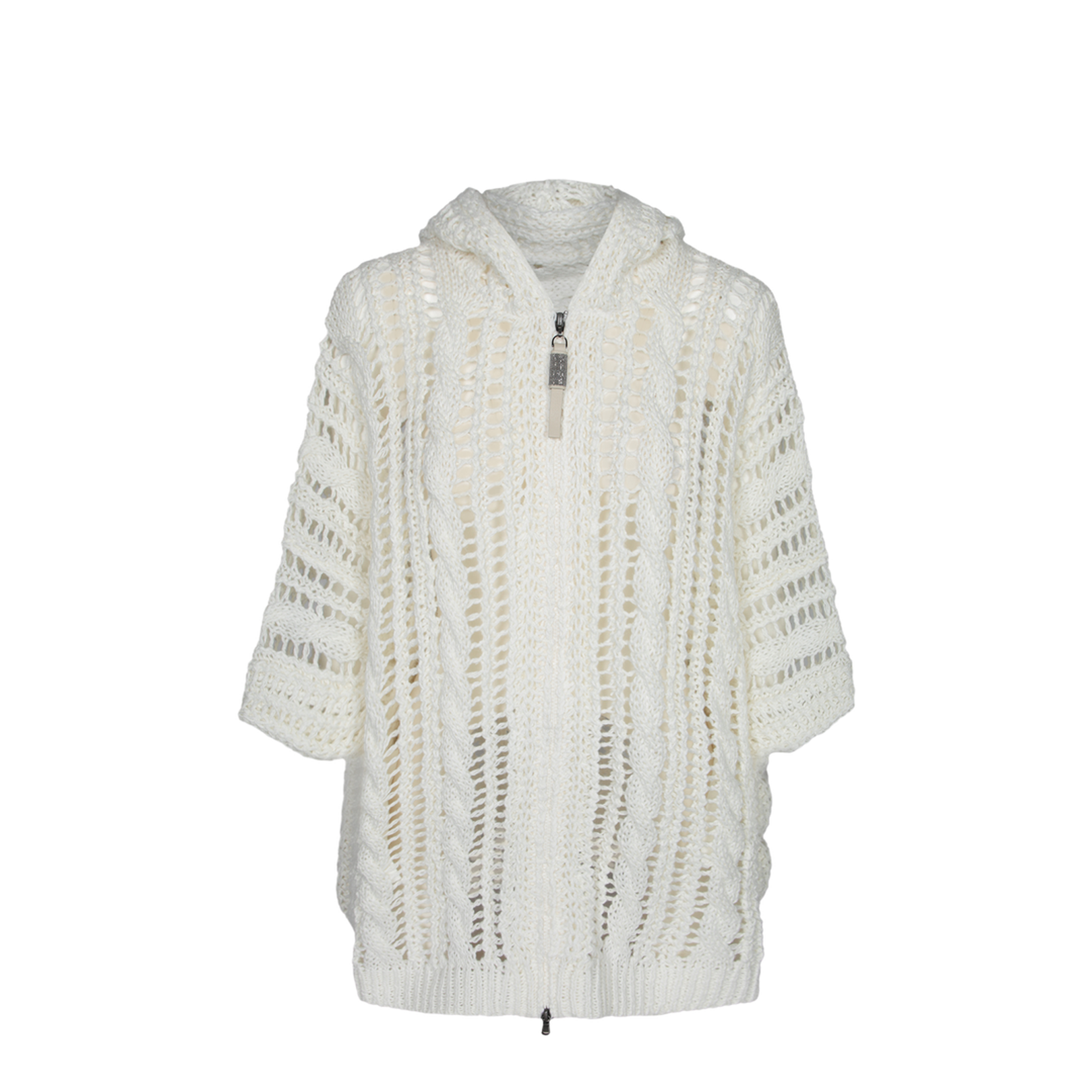 Cable & Mesh Cardigan