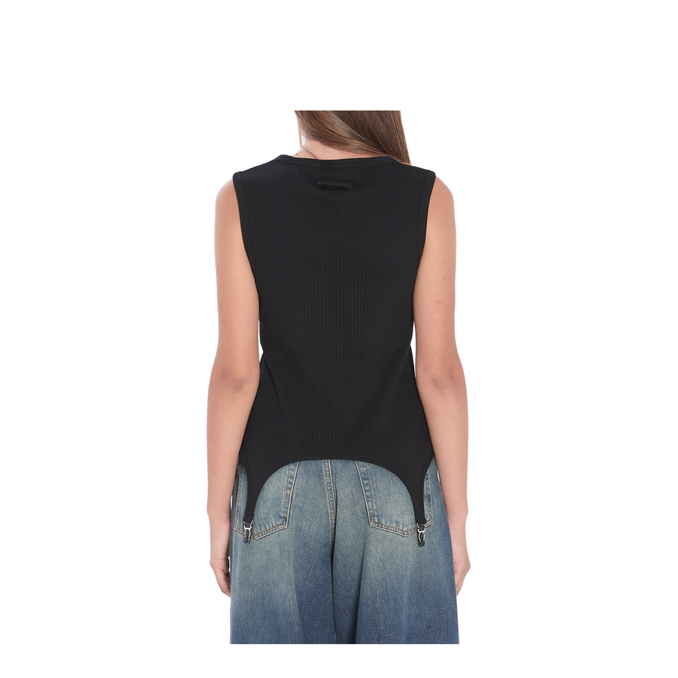 Tank Top with Lingerie Garter