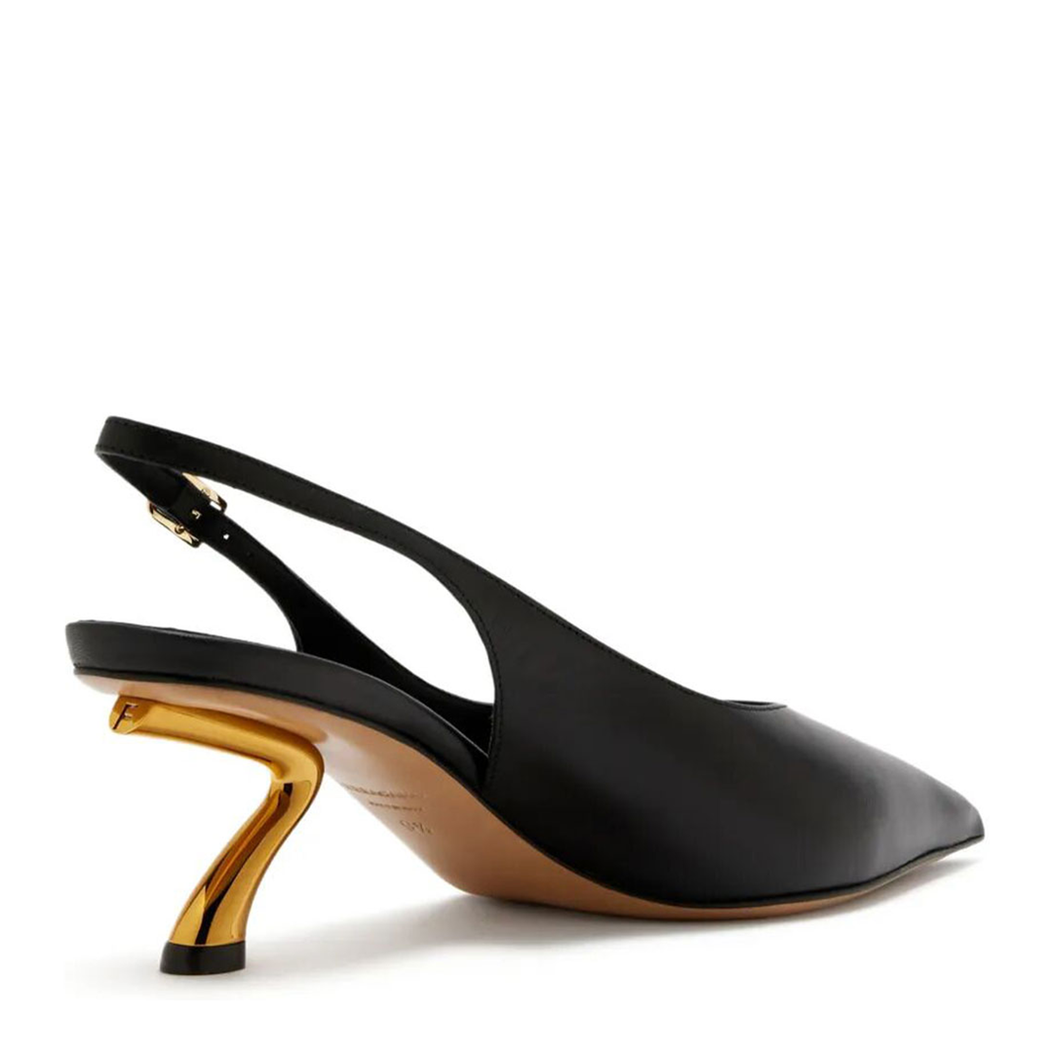 MAYFEYR - Ferragamo - Cleya 55 S-Shaped Leather Slingback - 01L530793598