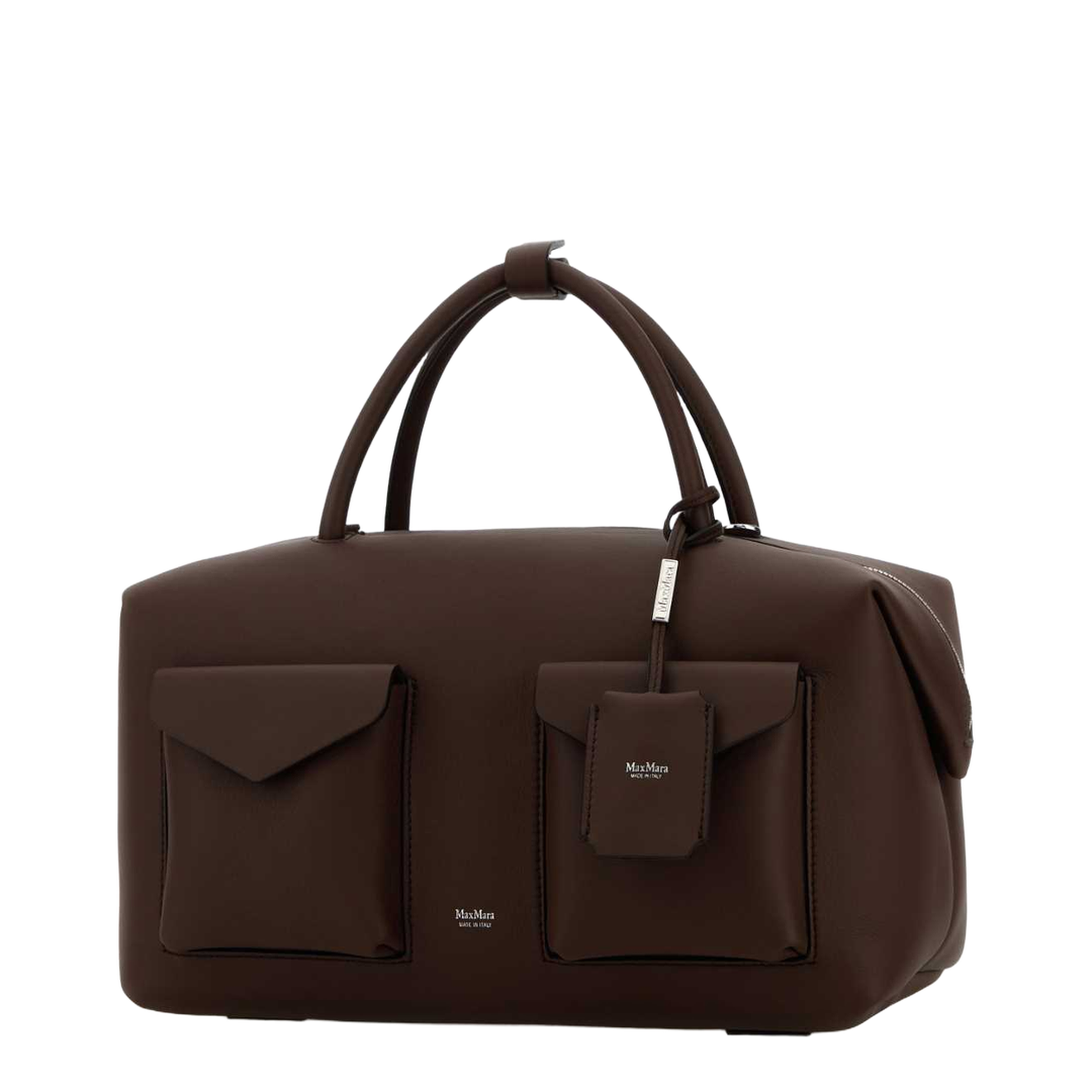 Chocolate Leather Holdall Cargo Handbag