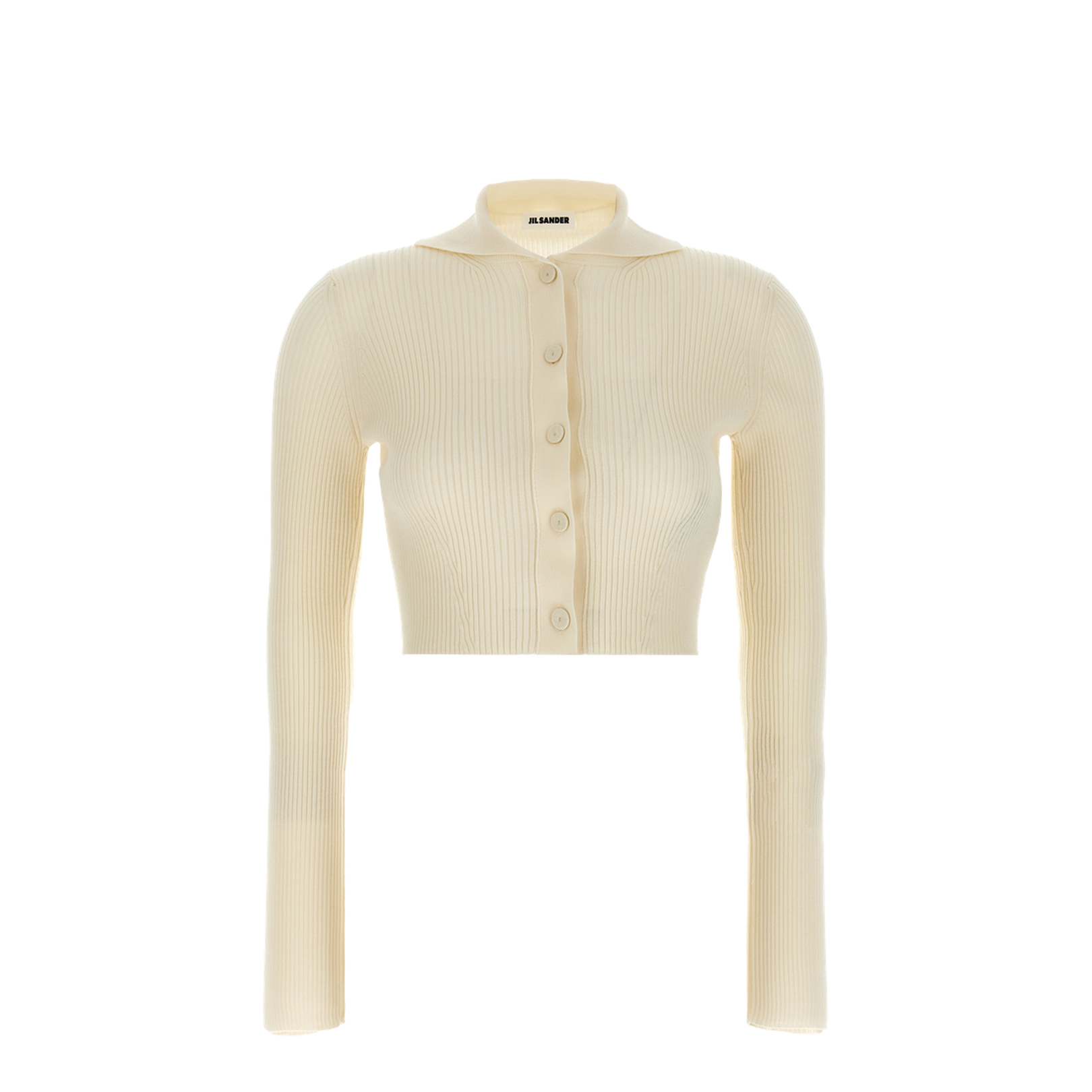 Cream Wool Blend Cardigan