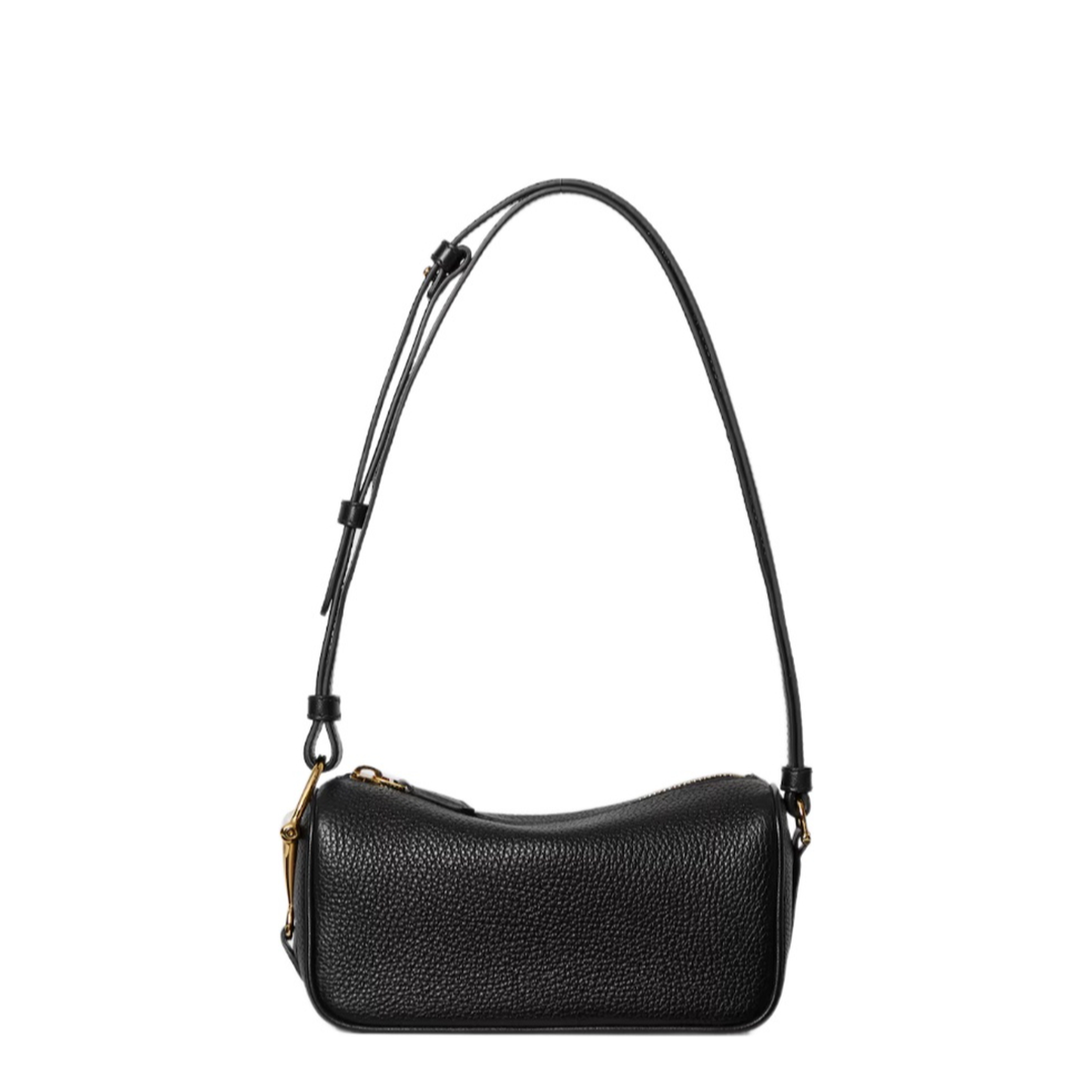 Half Horsebit Mini Bag in Black Leather