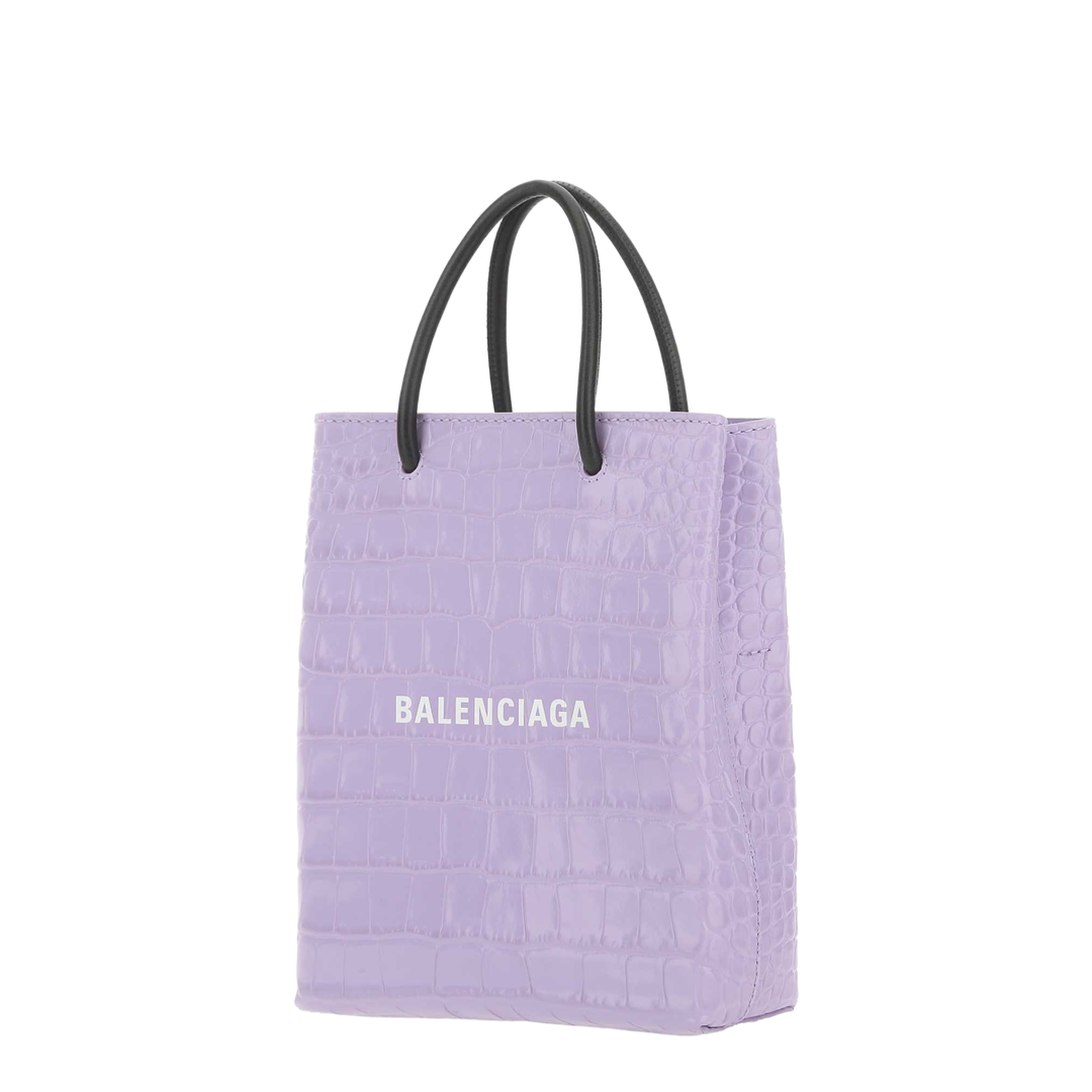 Logo Print Embossed Tote Bag