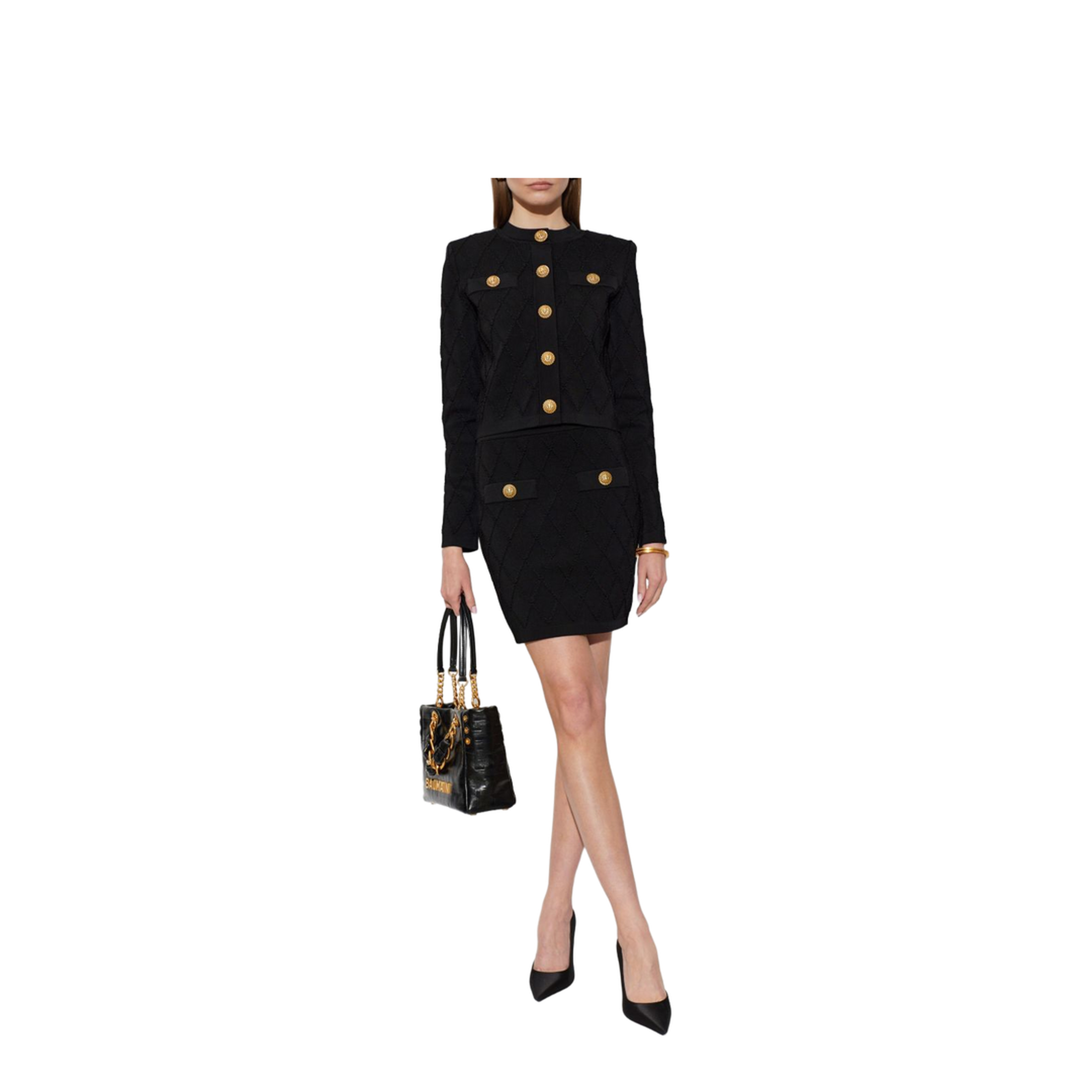MAYFEYR - Balmain - Skirts Black - HF1LB015KK200PA
