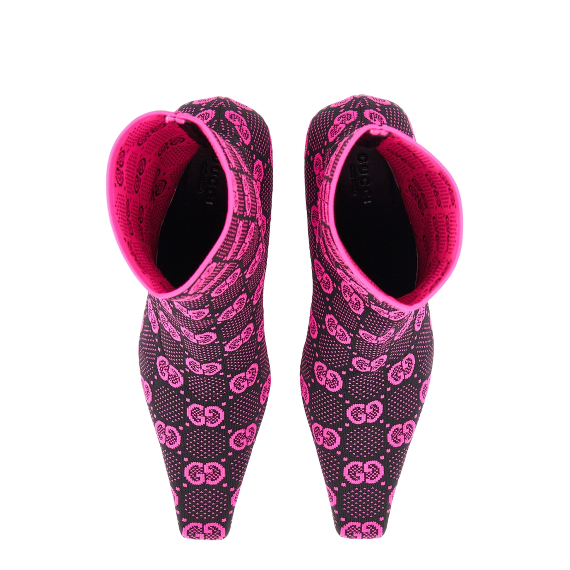 Knit Ankle Boots Black