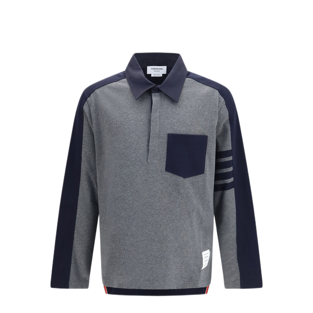 MAYFEYR - Thom Browne - Oversized Colorblock Rugby Polo - MJP250AJ0320035