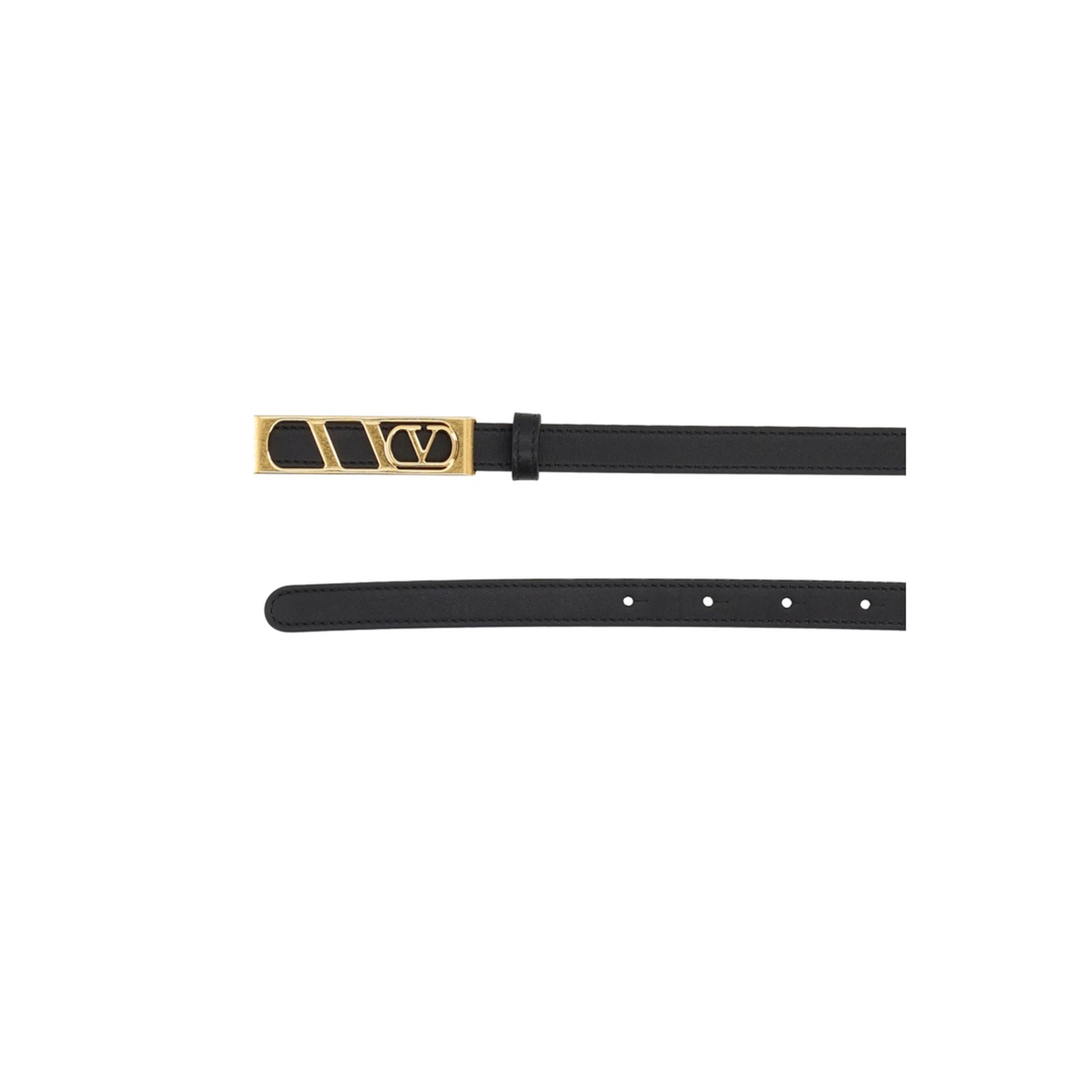 Leather Belt In Black