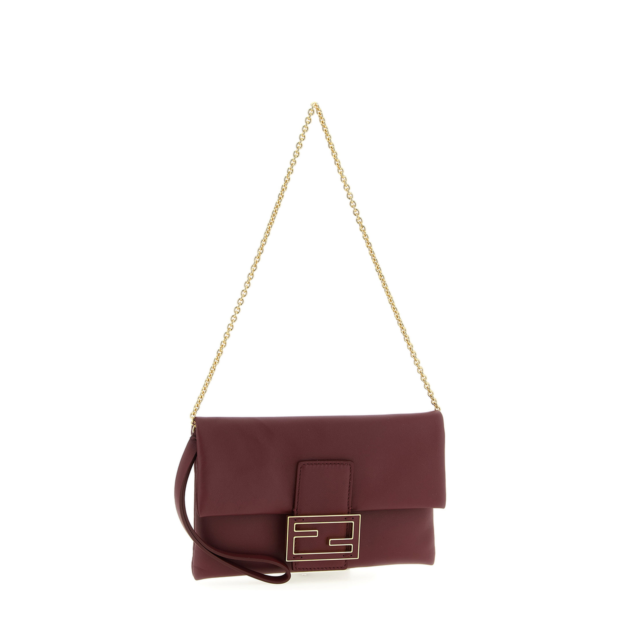 Baguette Pouch Leather Red