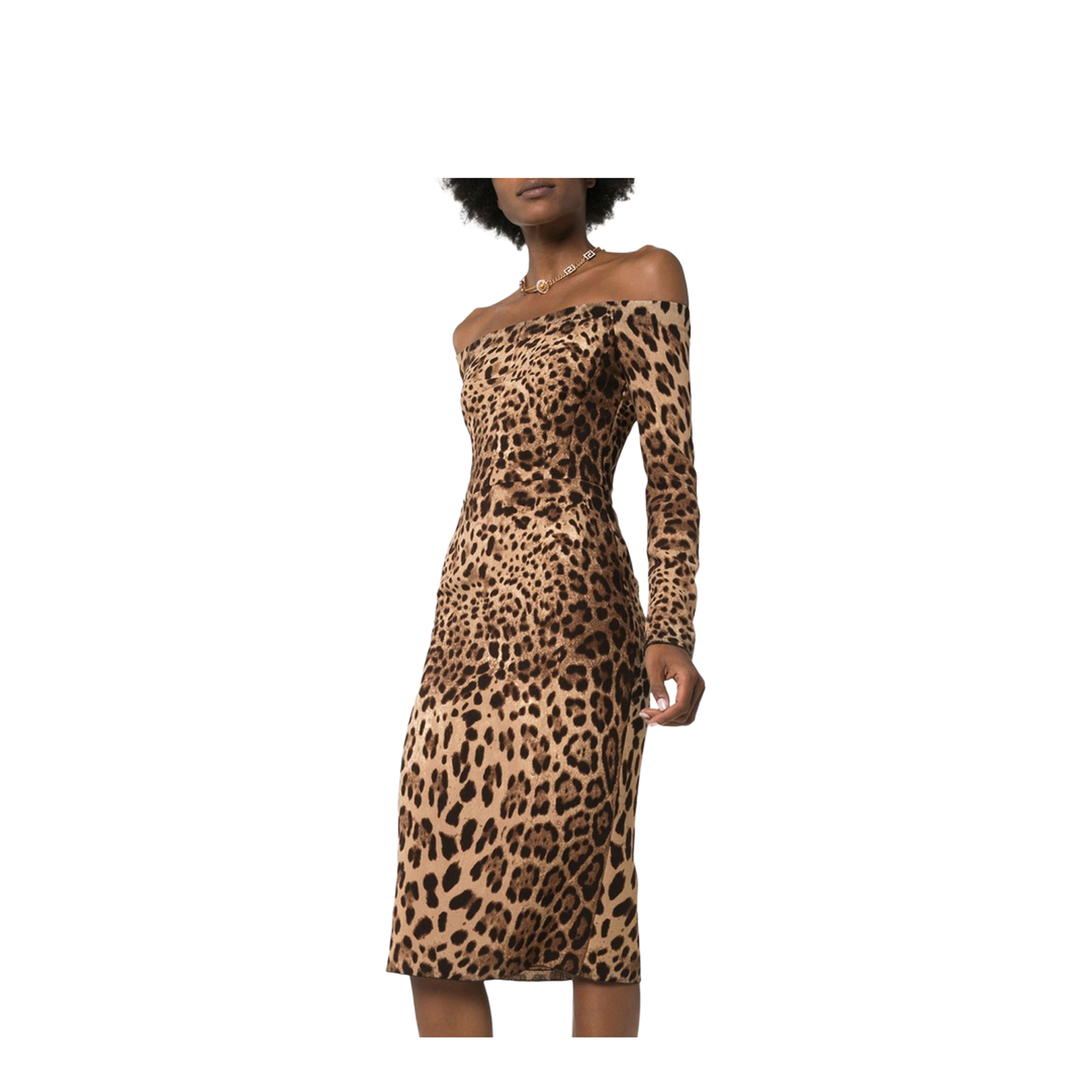 Leo Print Sheath Dress