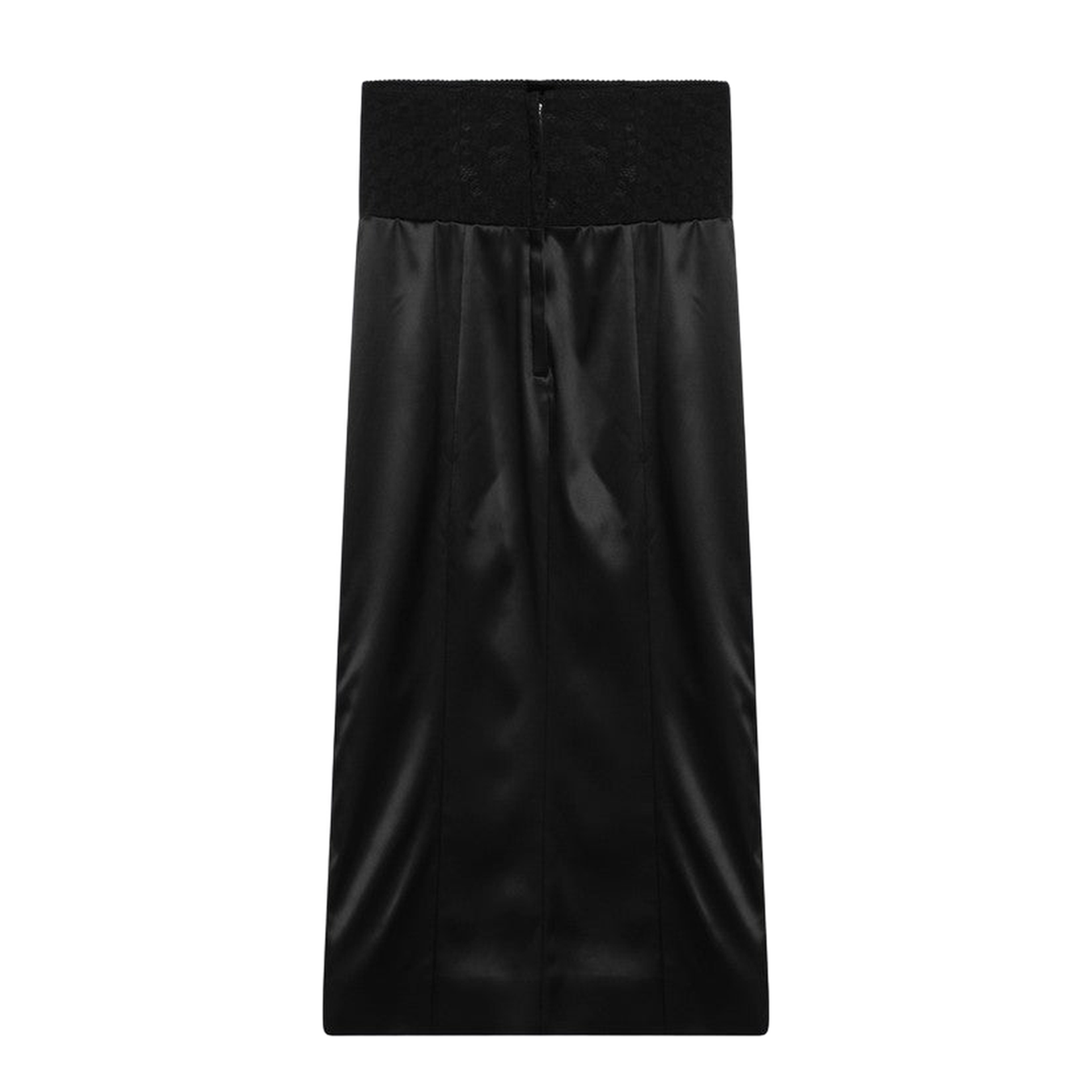 Black Midi Skirt with Corset Belt
