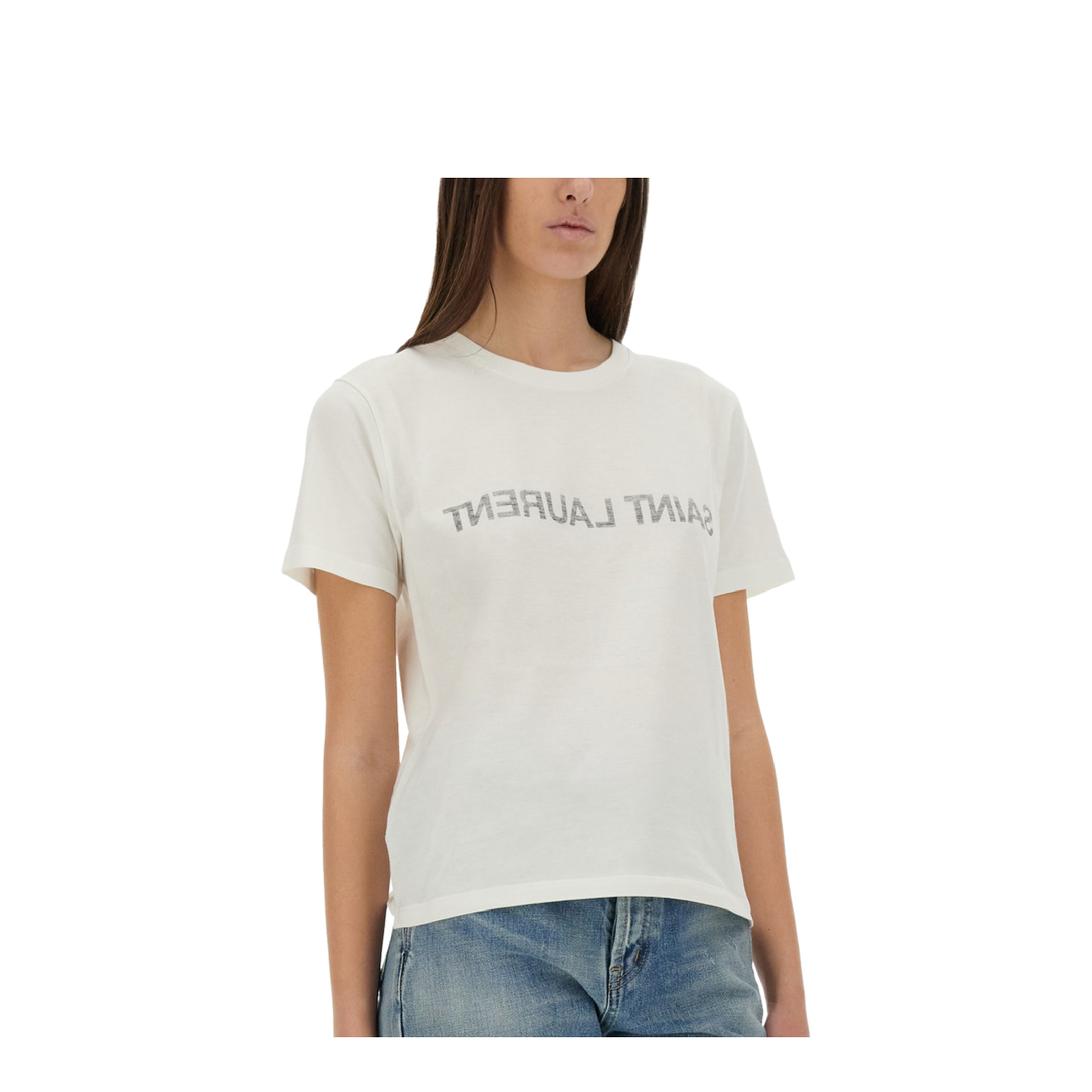 Reverse Logo-Print T-Shirt