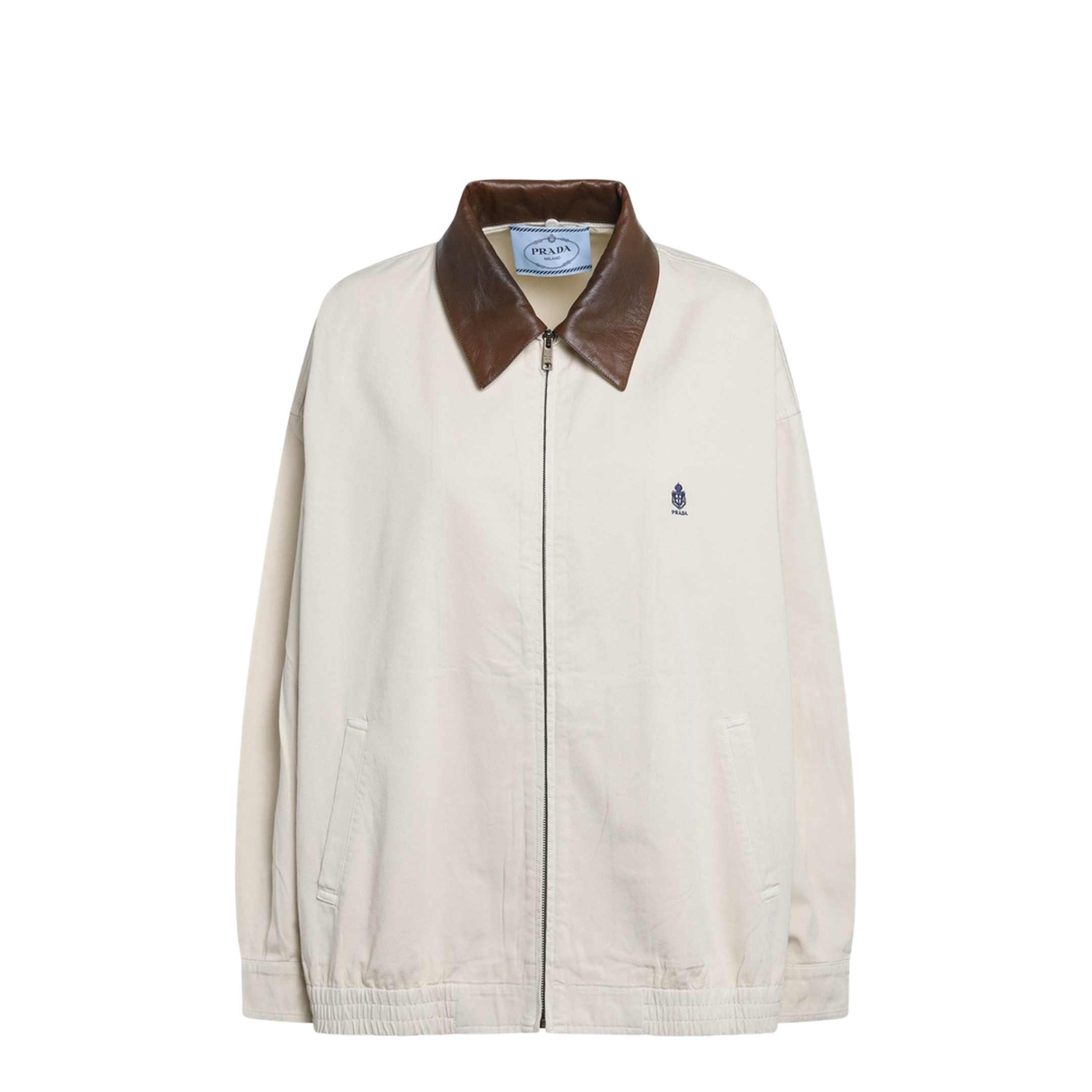 MAYFEYR - Prada - Garment-Dyed Old Gabardine Blouson With Embroidery - P8059EOOO192AF0036