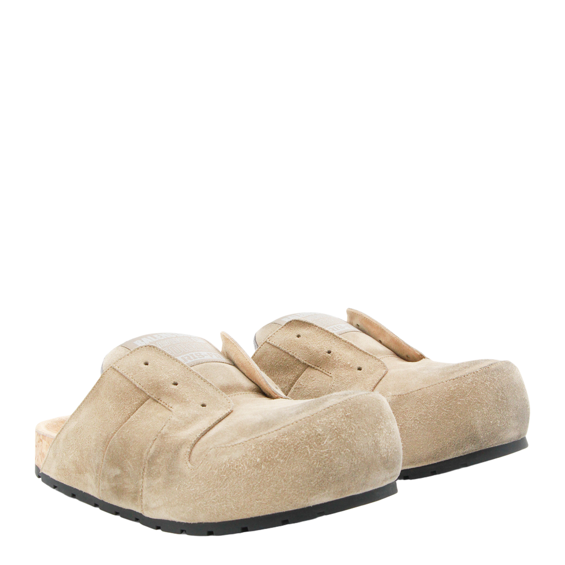 Dumbo Sabot in Distressed Suede Calfskin