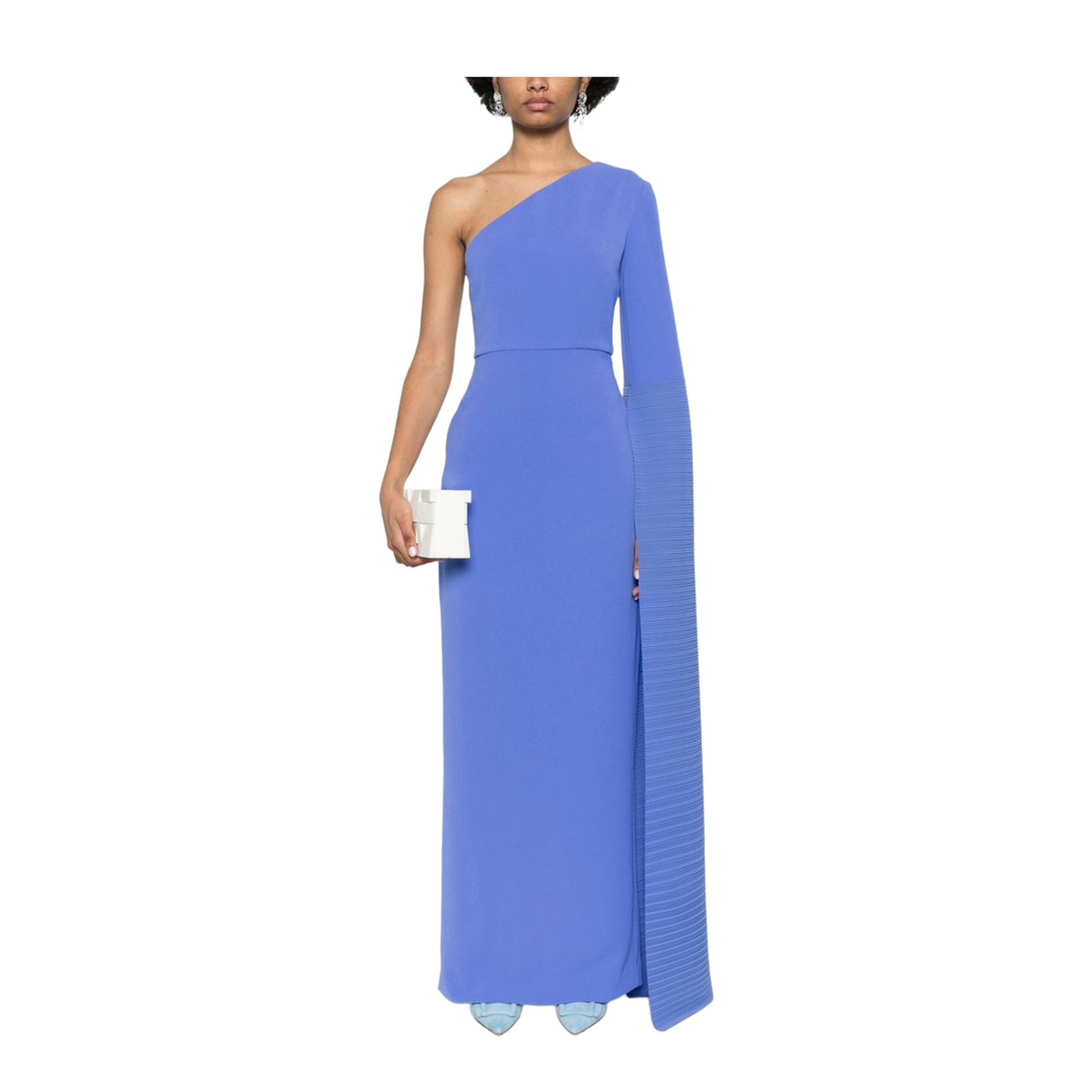 Periwinkle Blue Monospalla Sylvia Maxi Dress
