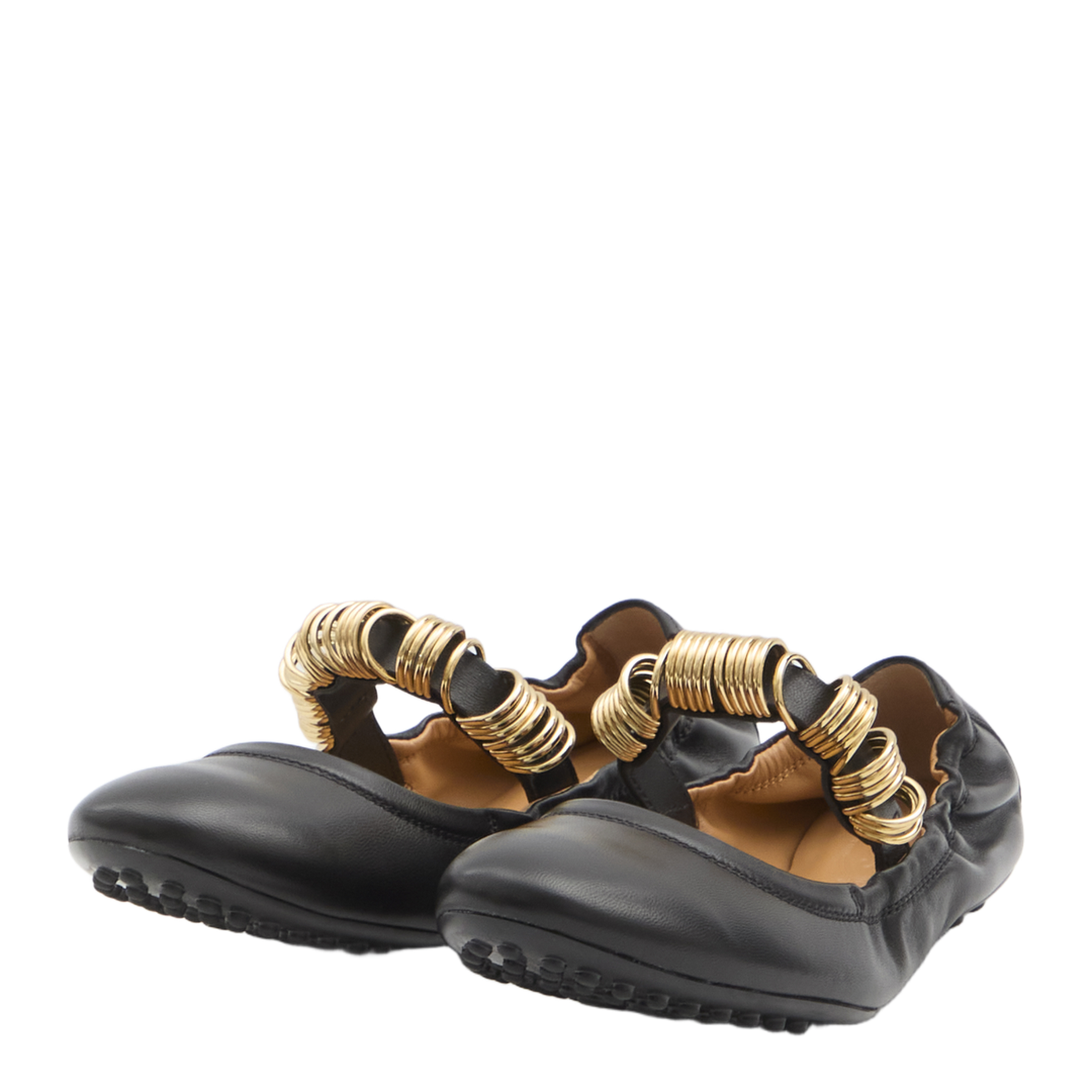 Ballet Flats with Eyelets