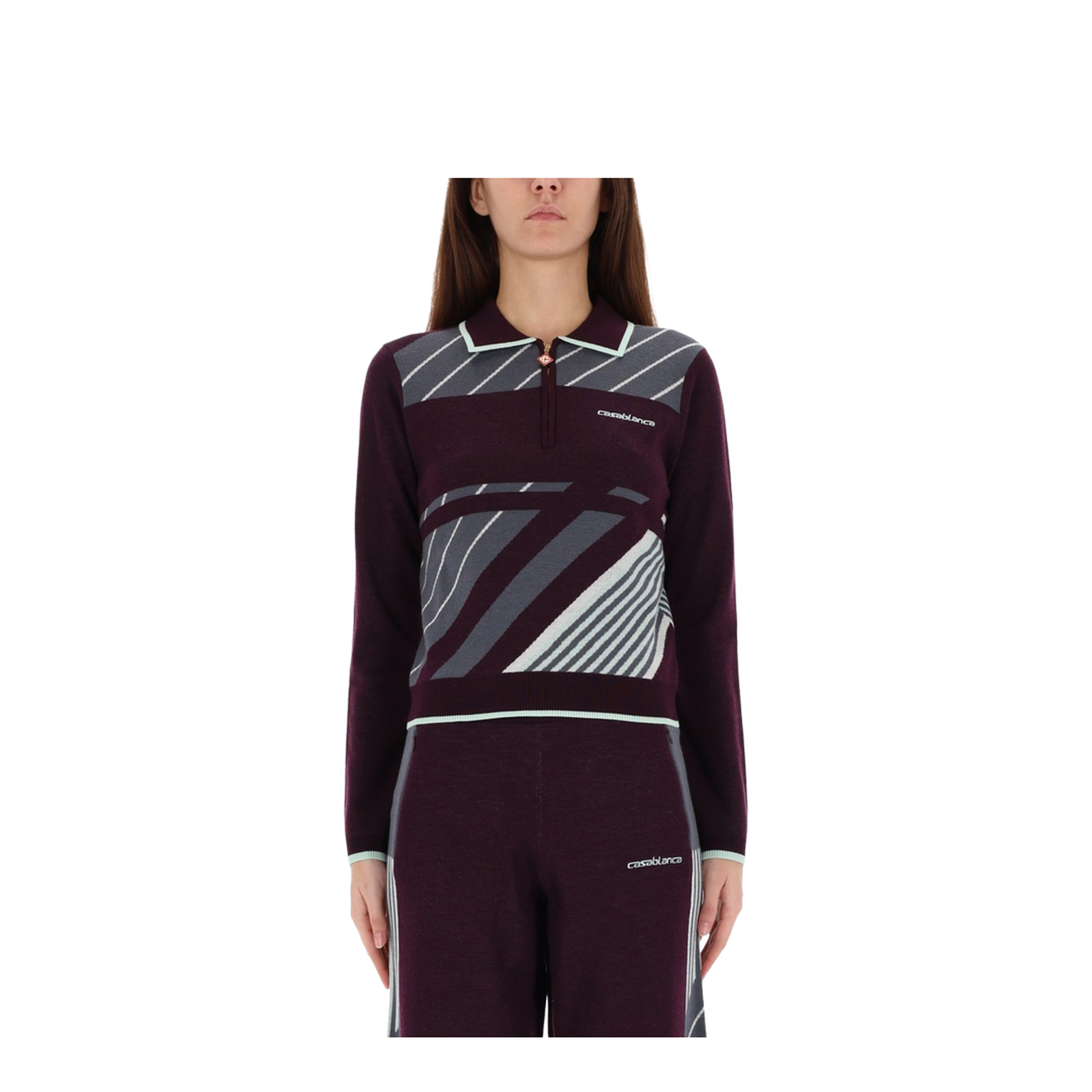 Diagonal Tennis Polo Shirt