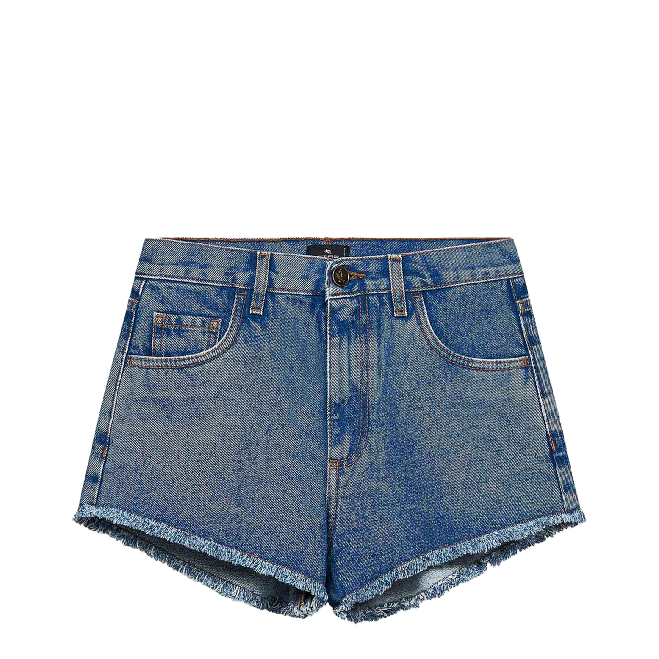 Denim Shorts Vintage Effect