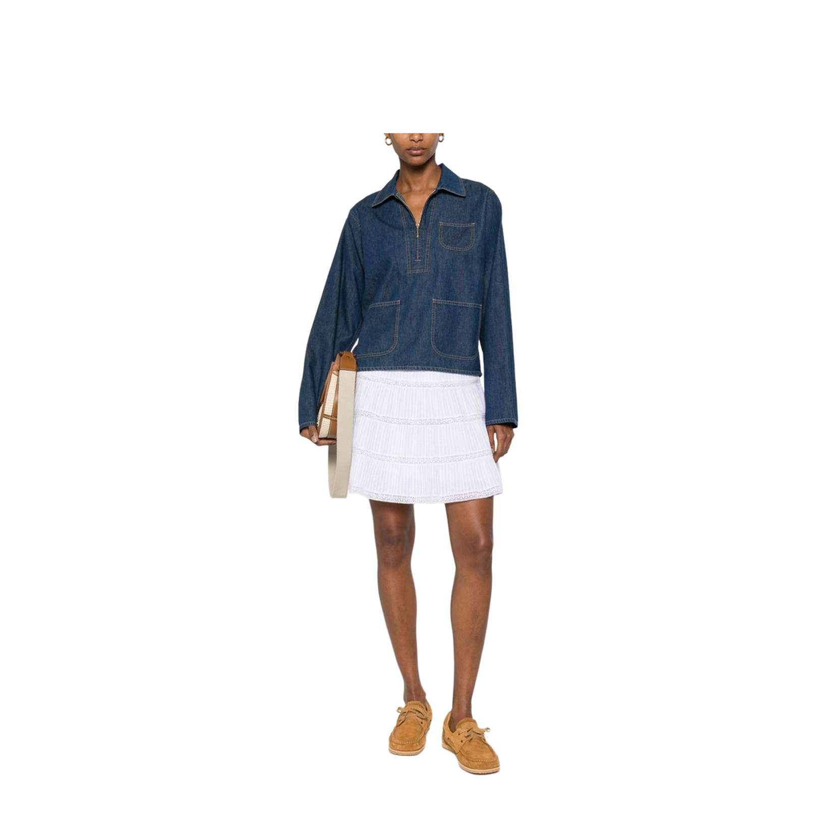 Denim Cotton Shirt in Blue