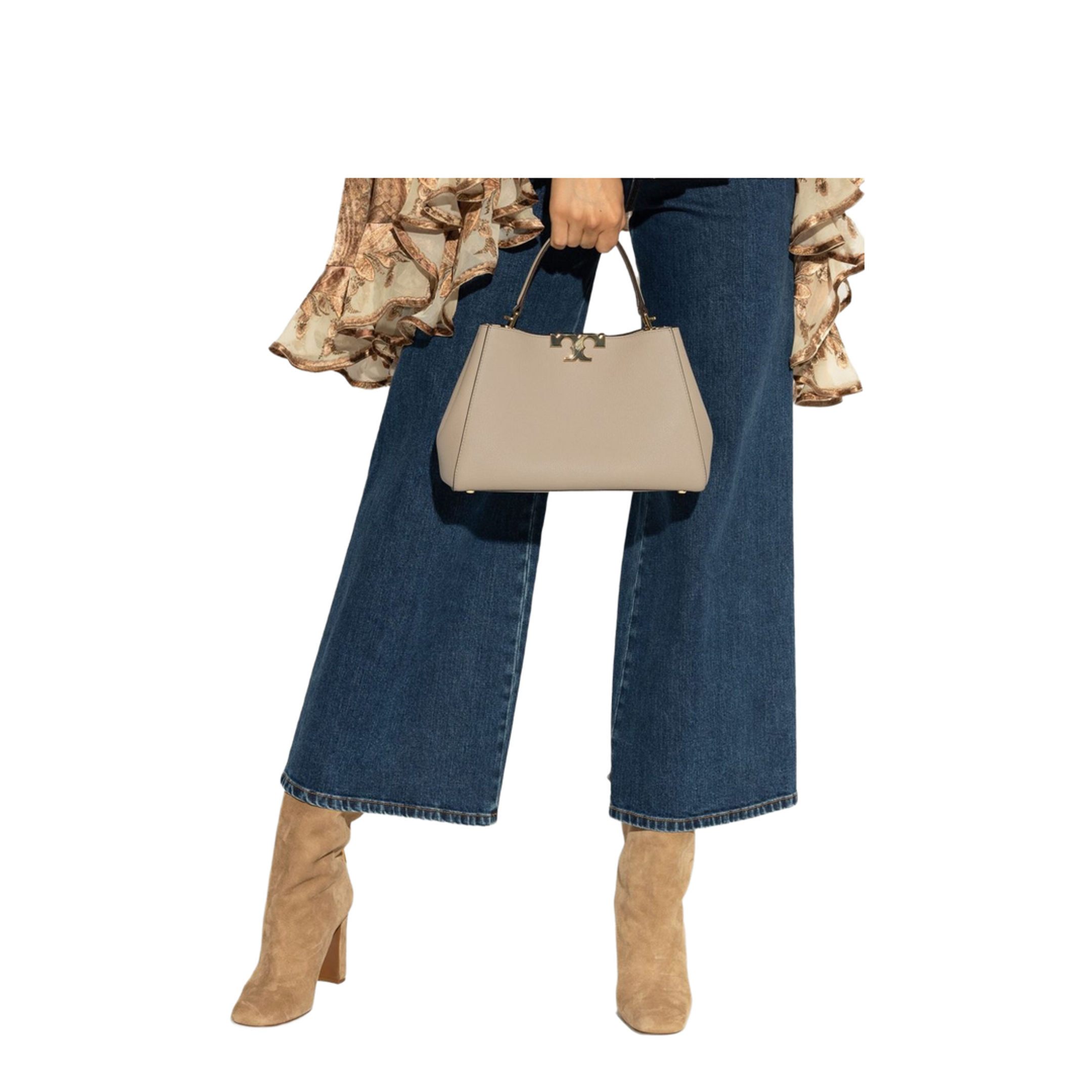 Eleanor Pebble Satchel Light Stone