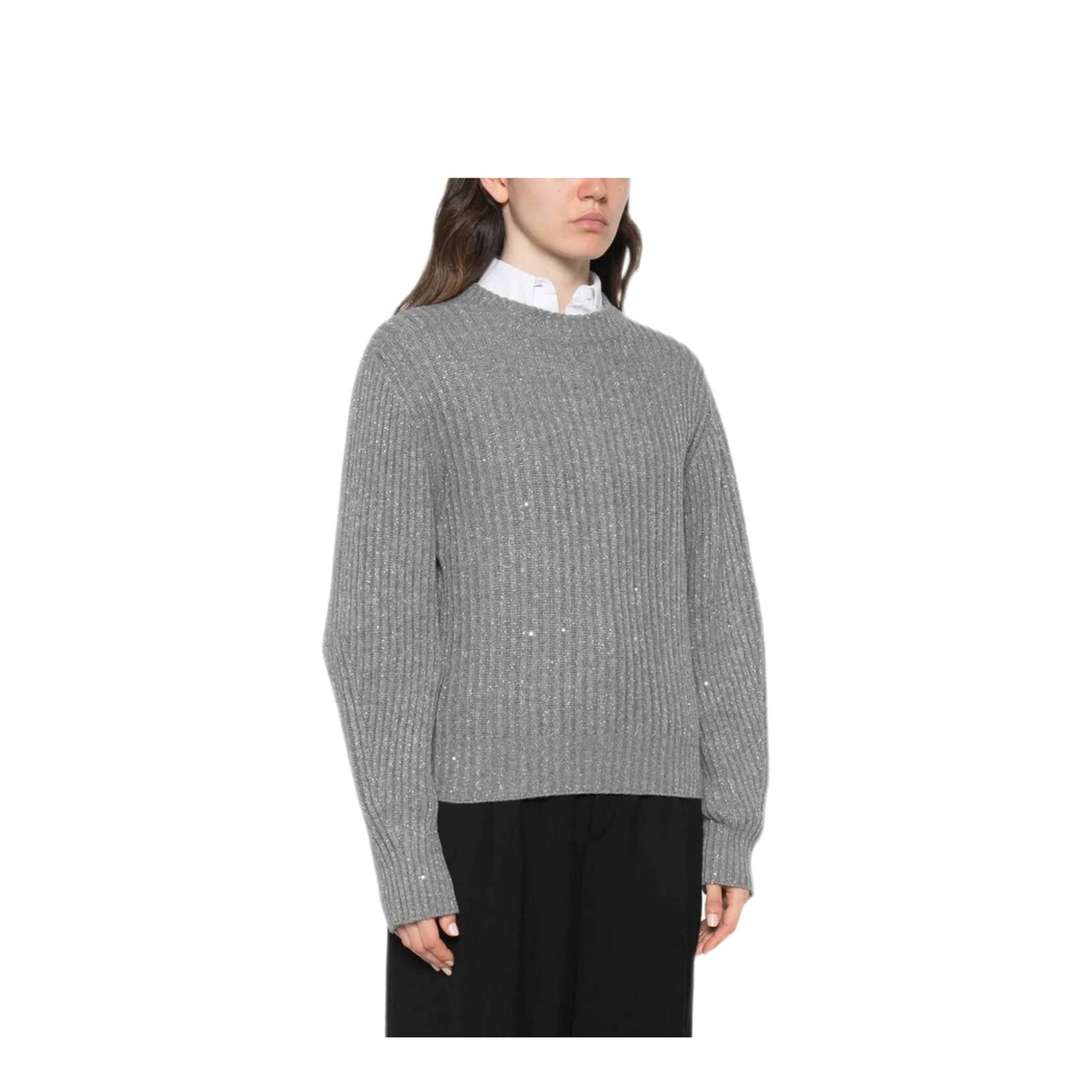 MAYFEYR - Brunello Cucinelli - Sparkling & Dazzling Cashmere And Wool Ribbed Sweater - MBM753500