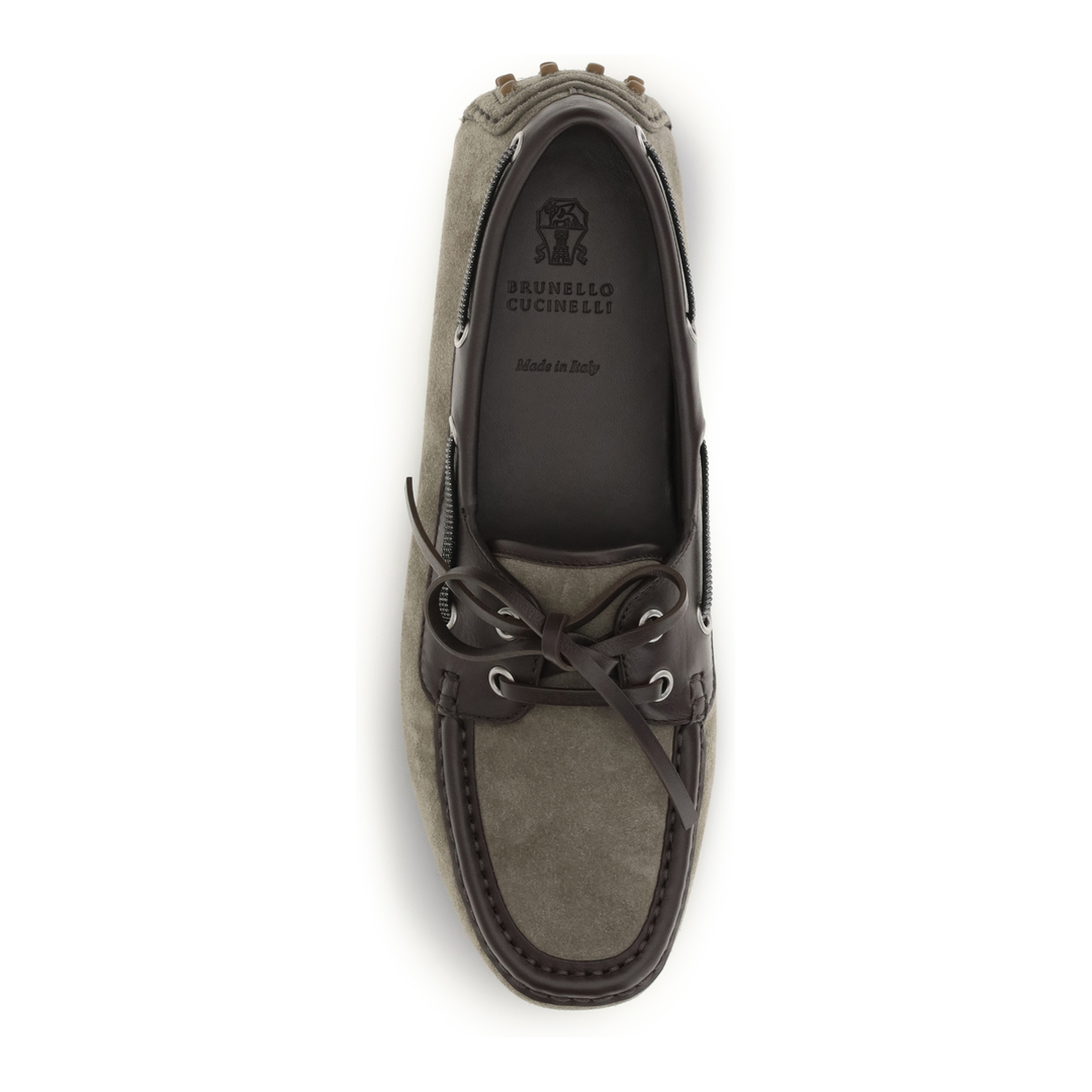 MAYFEYR - Brunello Cucinelli - Lace-Up Suede Loafers - MZSFG3200