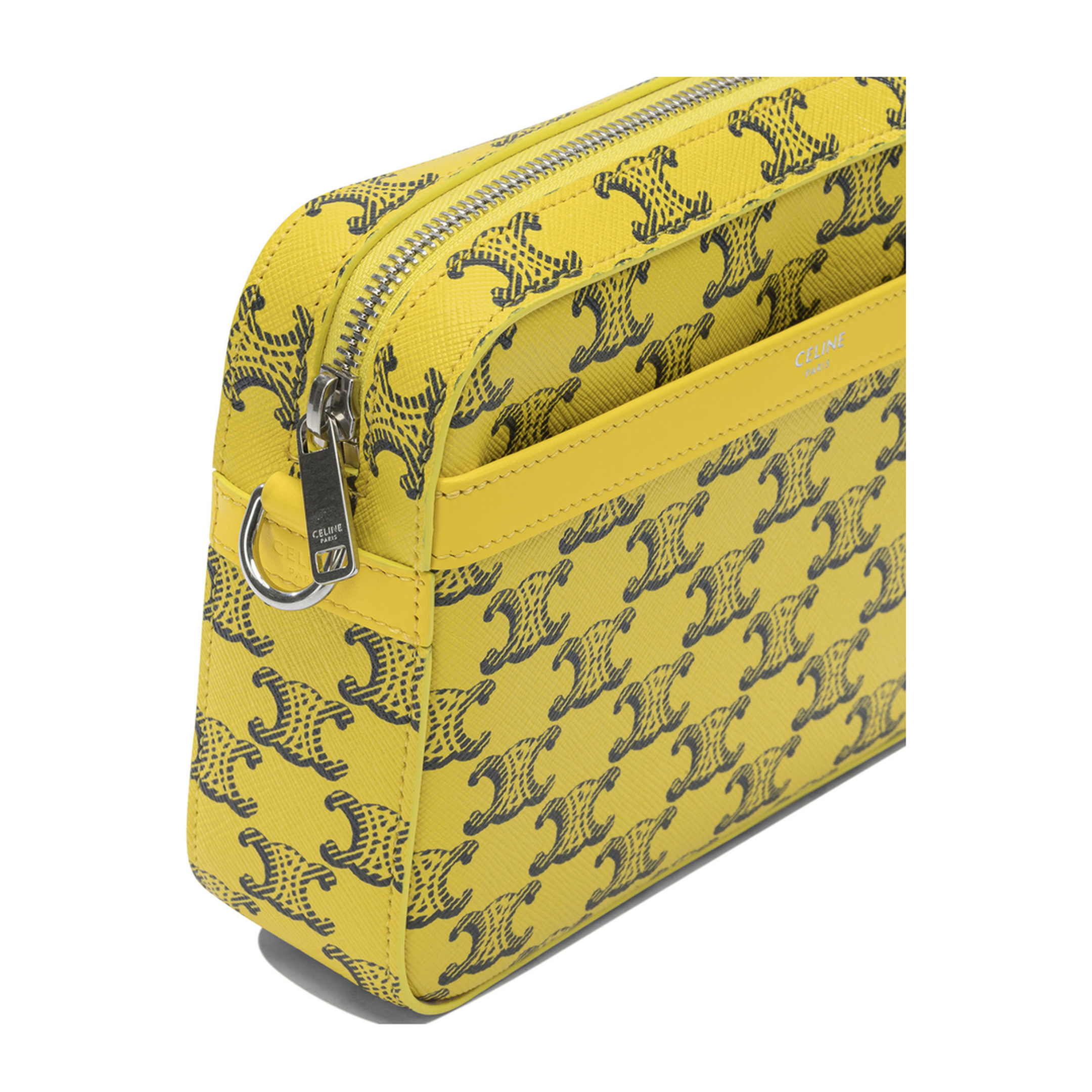 Triomphe Canvas Small Canvas Messenger Bag - Ultra Yellow